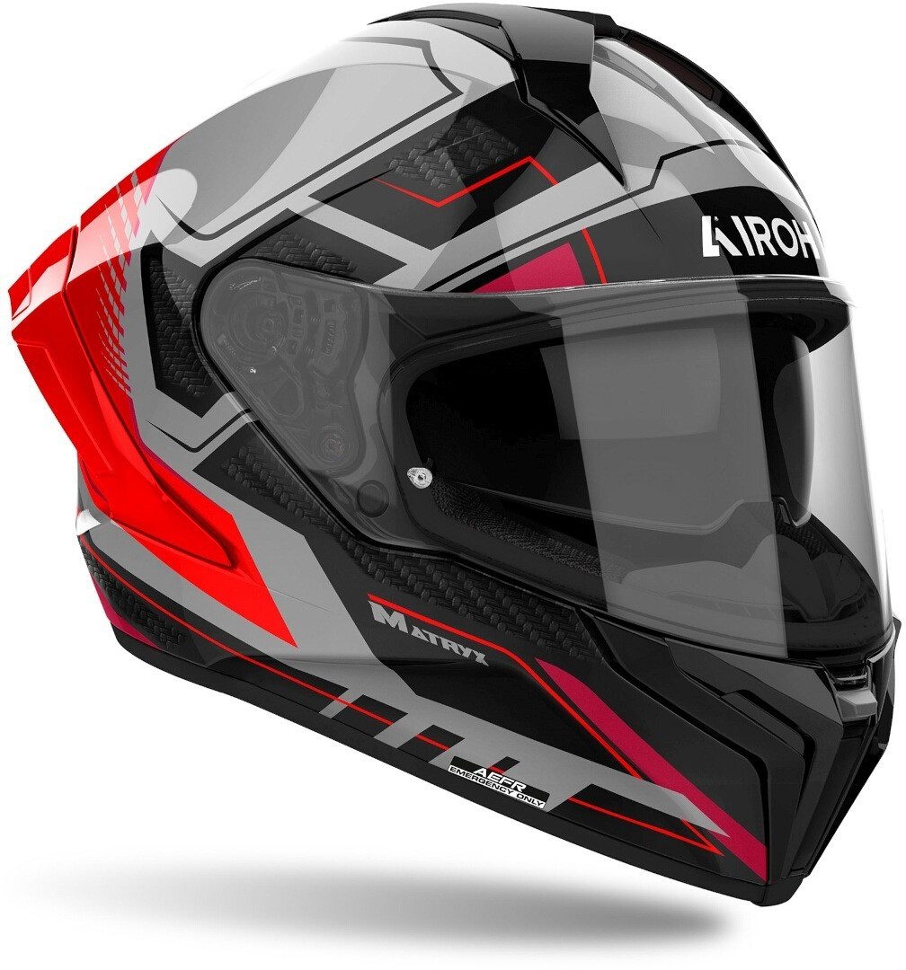 Airoh Motorradhelm Matryx Rocket Helm, Vorbereitet Für Kommunikationssystem,notfallsystem-polsterung (eq