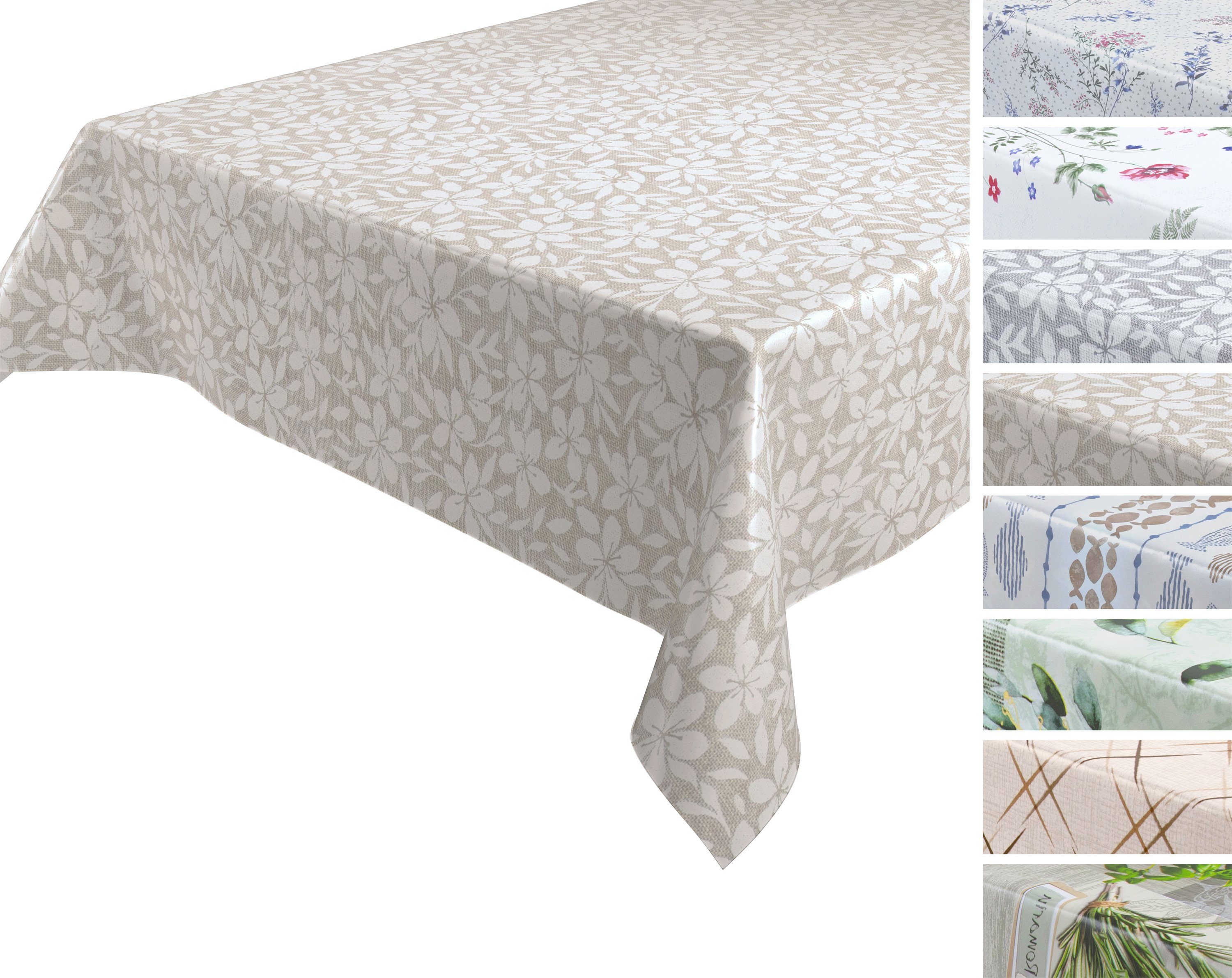 Beautex Tischdecke NATUR Wachstuchtischdecke, abwischbare Tischdecke, günstig online kaufen