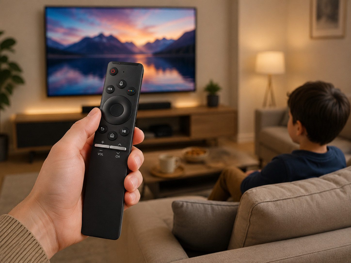 azurano Ersatz für SAMSUNG BN59-01274A TM1750A Universal-Smart-TV-Fernbedienung (Bluetooth, Sprachsteuerung)