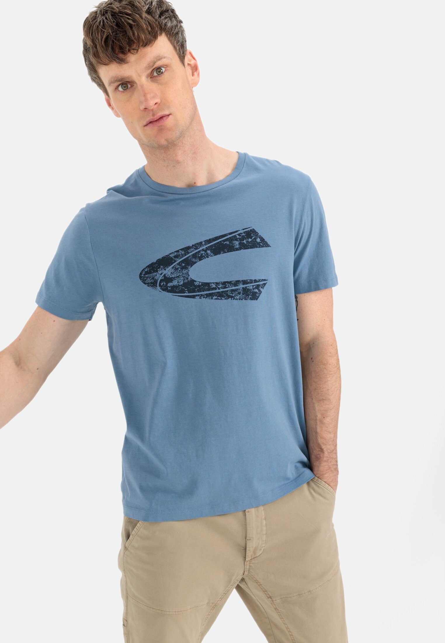 camel active Print-Shirt aus nachhaltigem Organic Cotton Kurzarm – Bild 4 von 5