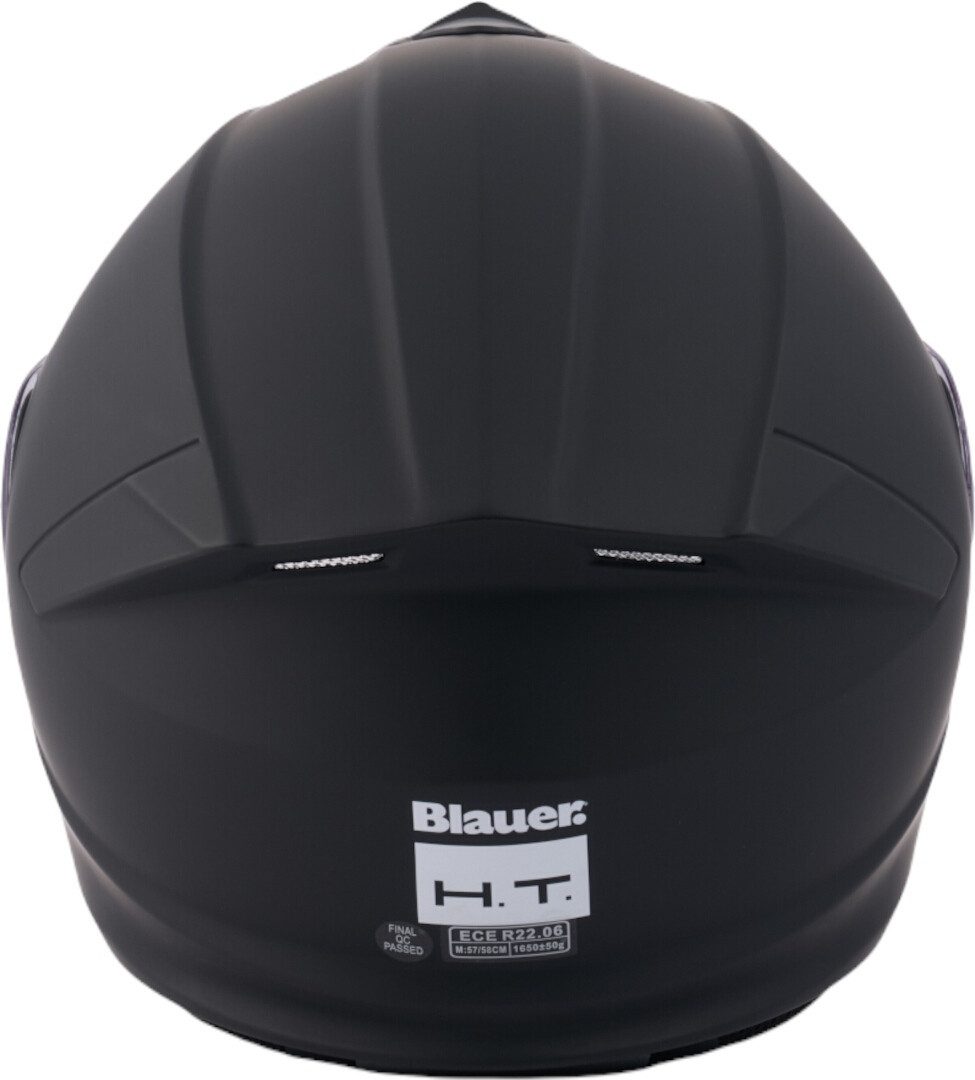 Blauer Motorradhelm Noah Monochrome Klapphelm, vorbereitet für Kommunikationssystem,integriertes Sonnenvisier