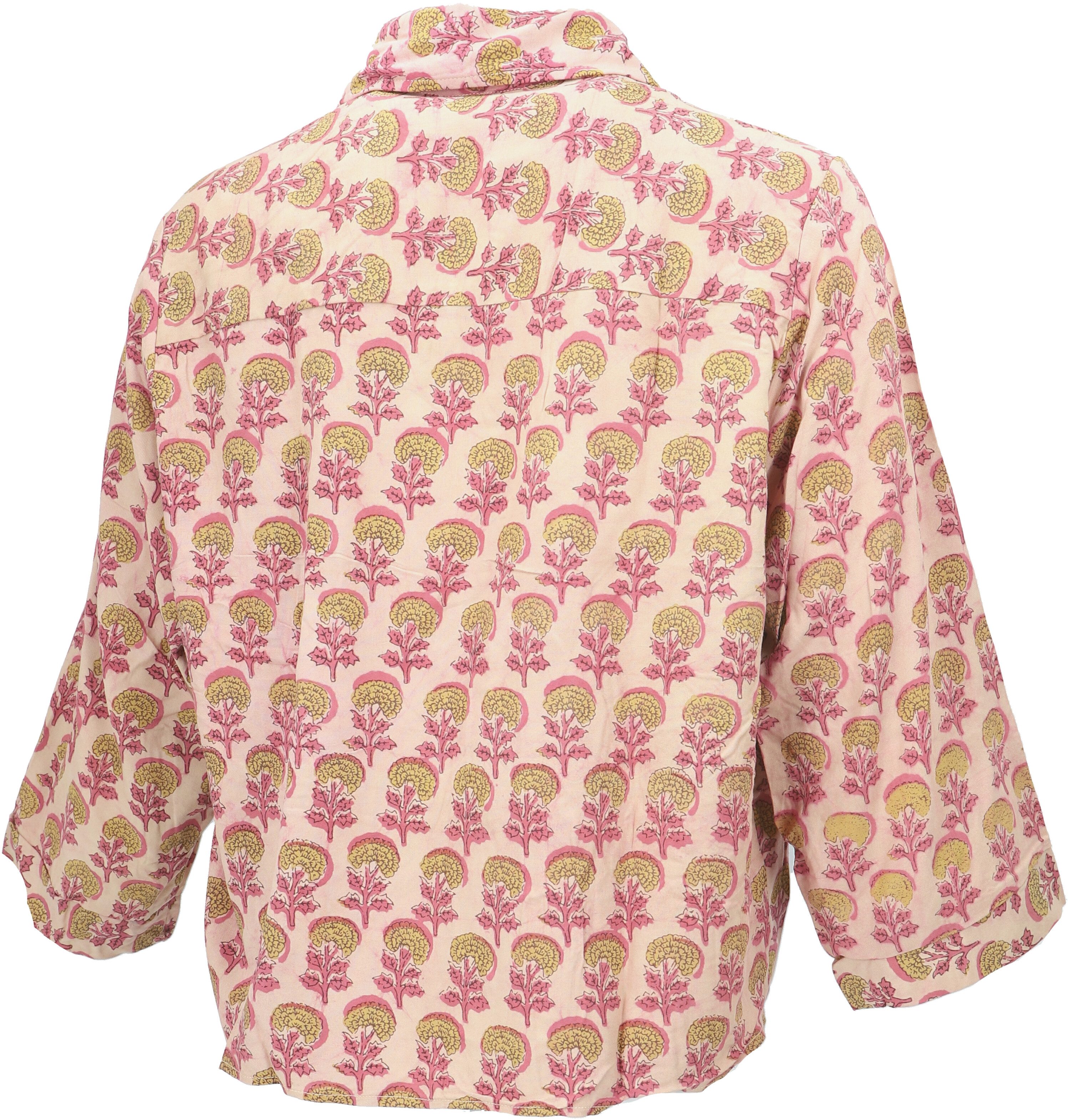 Guru-Shop Longbluse Boho Blusentop mit African günstig online kaufen