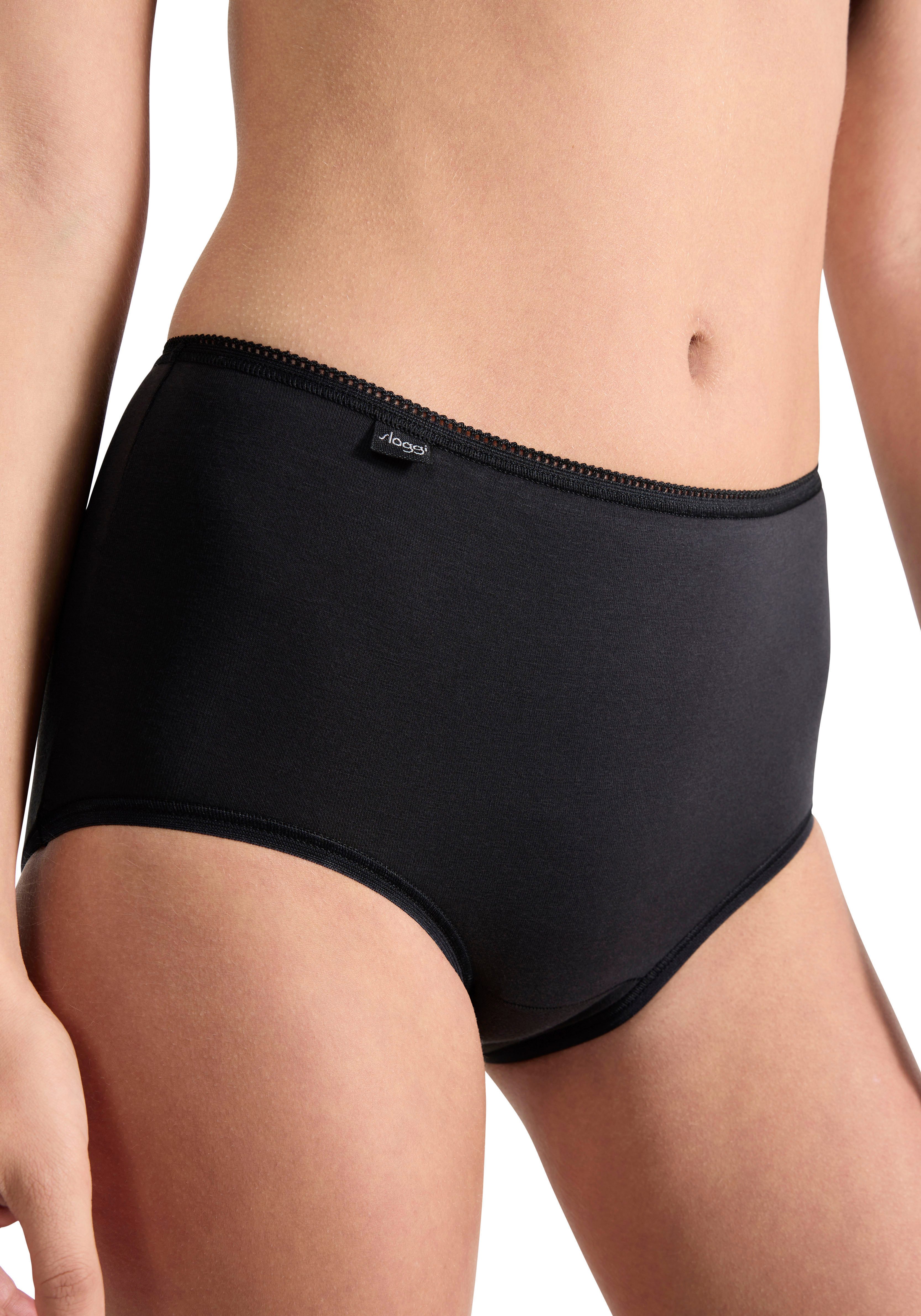 sloggi Midislip 24/7 Cotton (3er Pack) Spitze, blickdicht, weiche Baumwollmischung