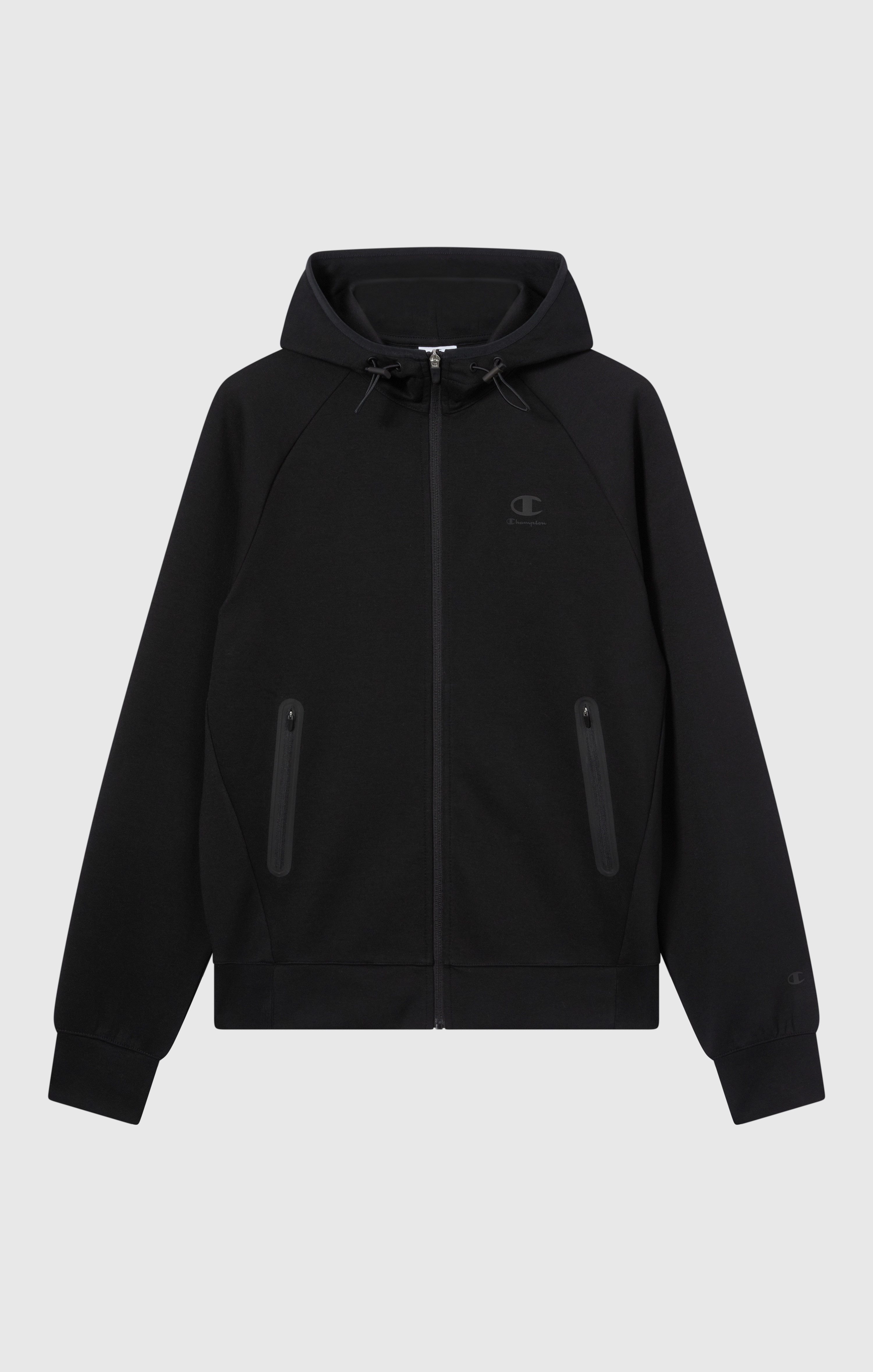 Champion Kapuzensweatjacke Langarm-Ausführung, aus Polyester, Baumwolle und Elasthan