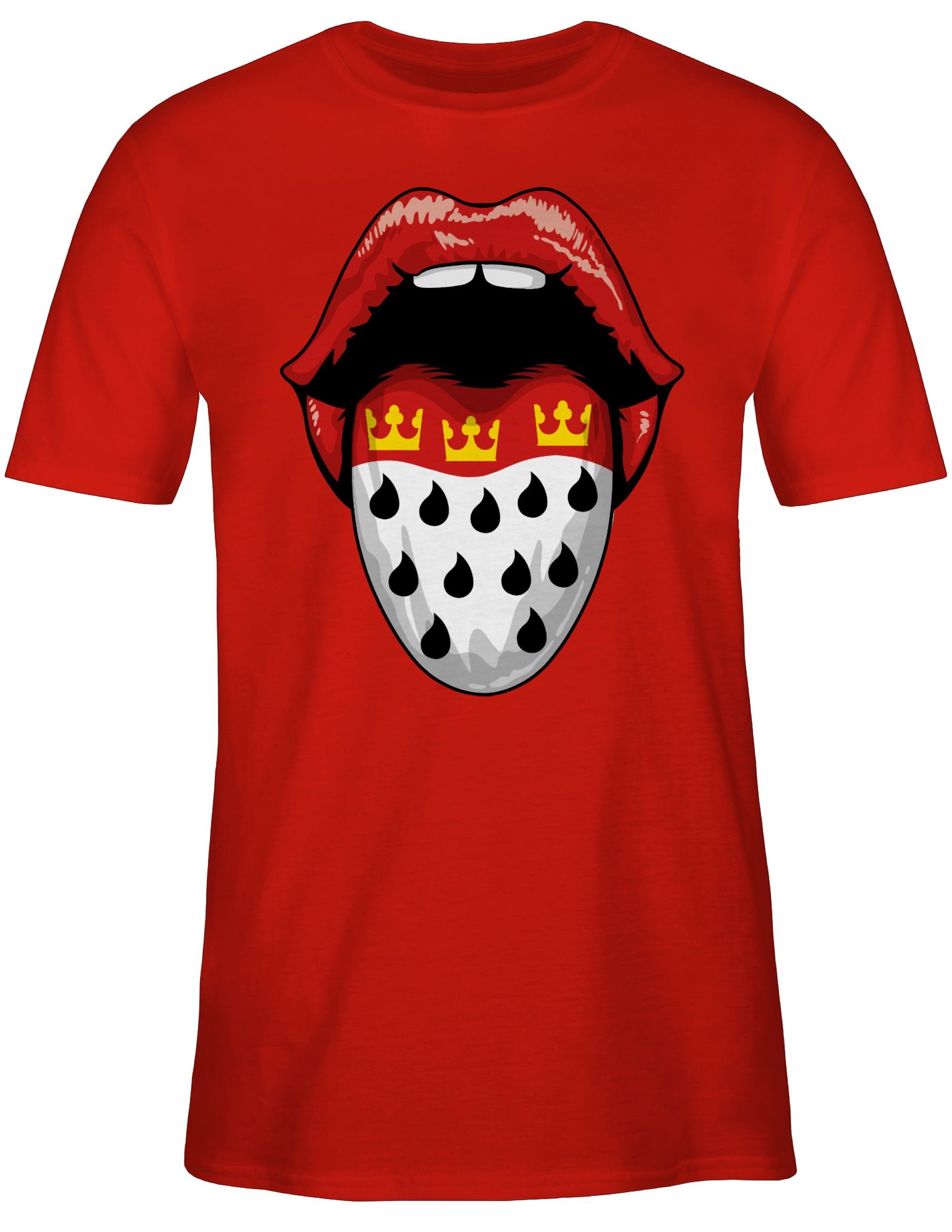 T-Shirt Köln Wappen Mund Zunge I Fastnacht I Fasnacht I Fasnet
