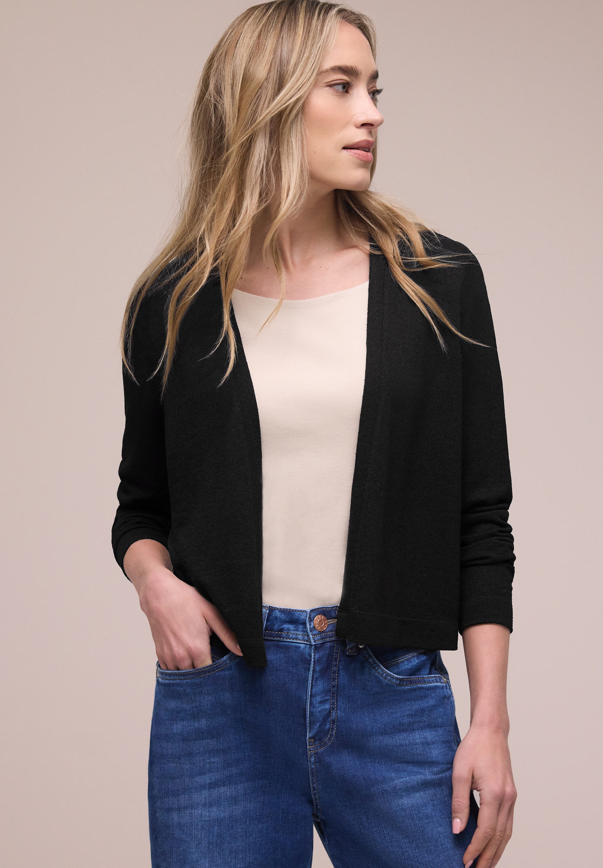 STREET ONE Strickjacke Style Nette in offener Passform