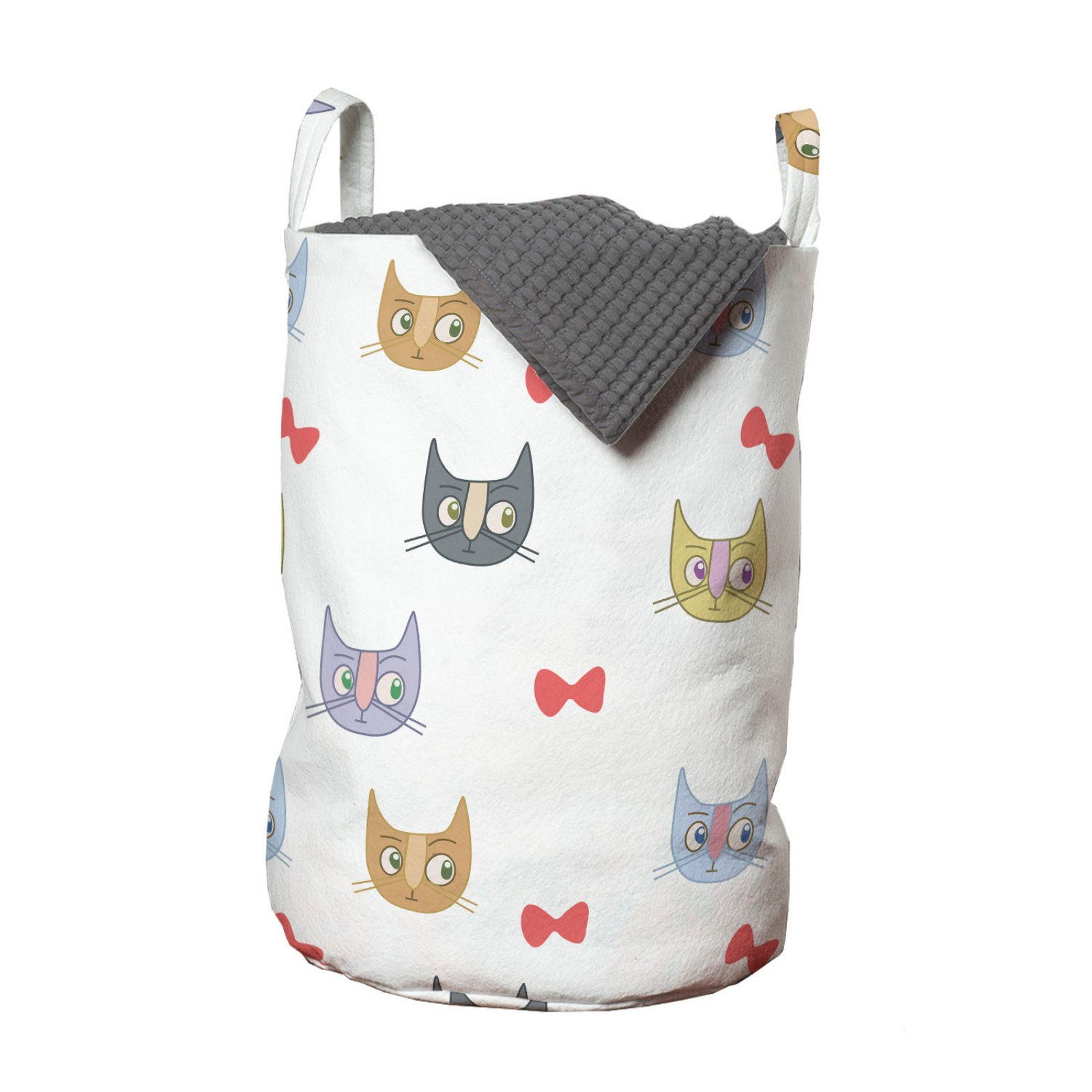 Abakuhaus Wäschesack »Wäschekorb mit Griffen Kordelzugverschluss für  Waschsalons«, Kätzchen Bunte lustige Katzen-Köpfe online kaufen | OTTO