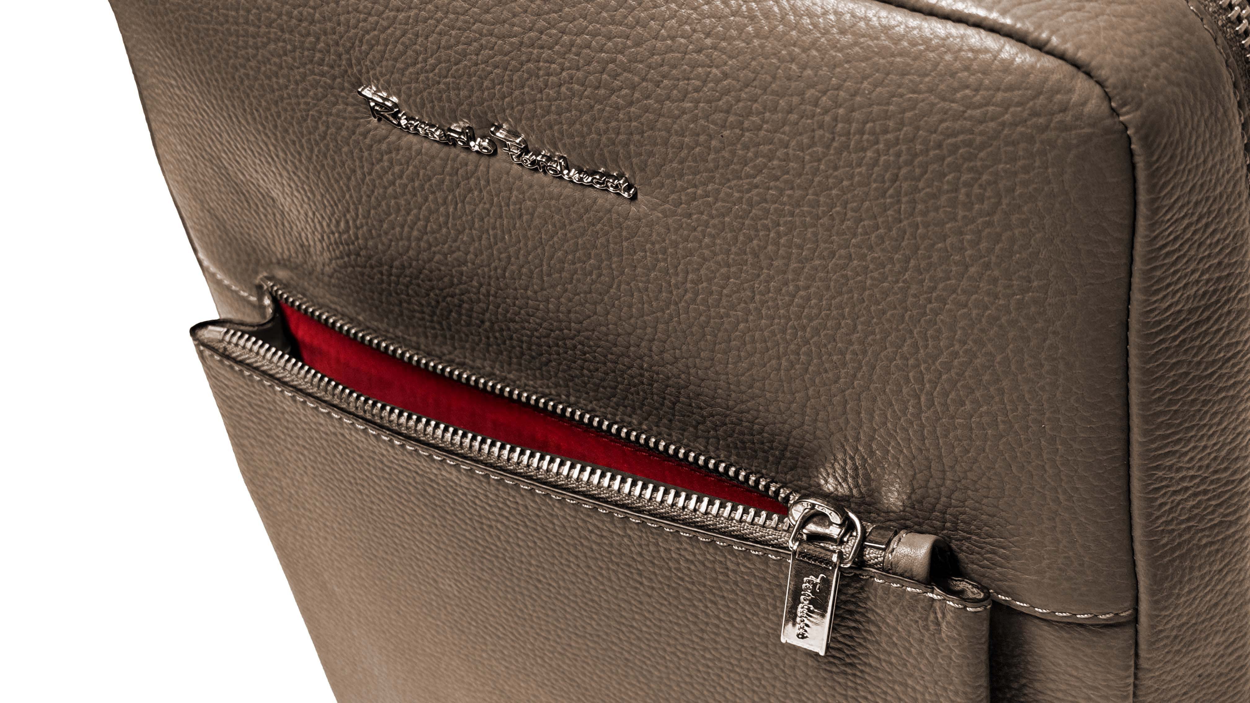 RICCARDO FERDUCCI Cityrucksack LapTop Backpack (incl. Staubbeutel, LED-Leuchte), echt Leder