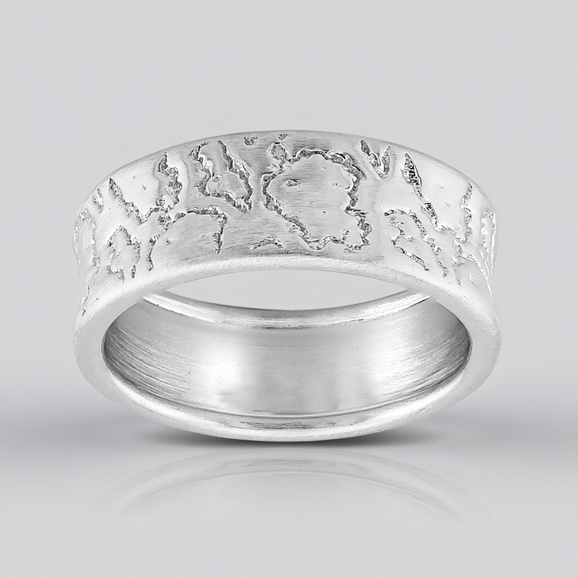 Cavill Silberring Cavill Ring aus 925 Sterling Silber, platinierte Oberfläc günstig online kaufen