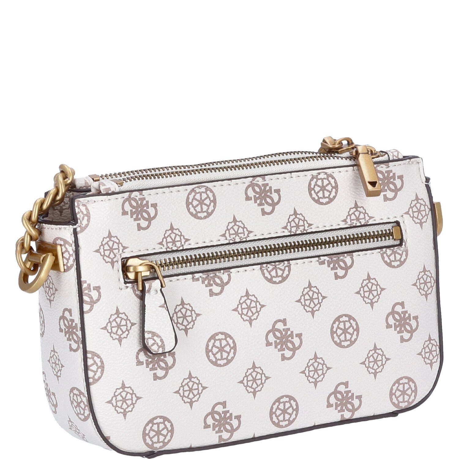 Guess Umhängetasche GUESS Damen Umhängetasche Fynna Cream Logo (1, 1-tlg., 1)