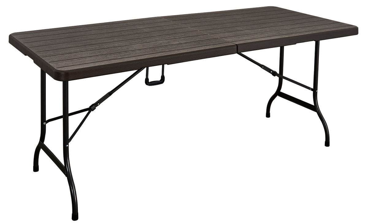Klapptisch Klapptisch Gartentsich Campingtisch Tisch klappbar Holz-Optik