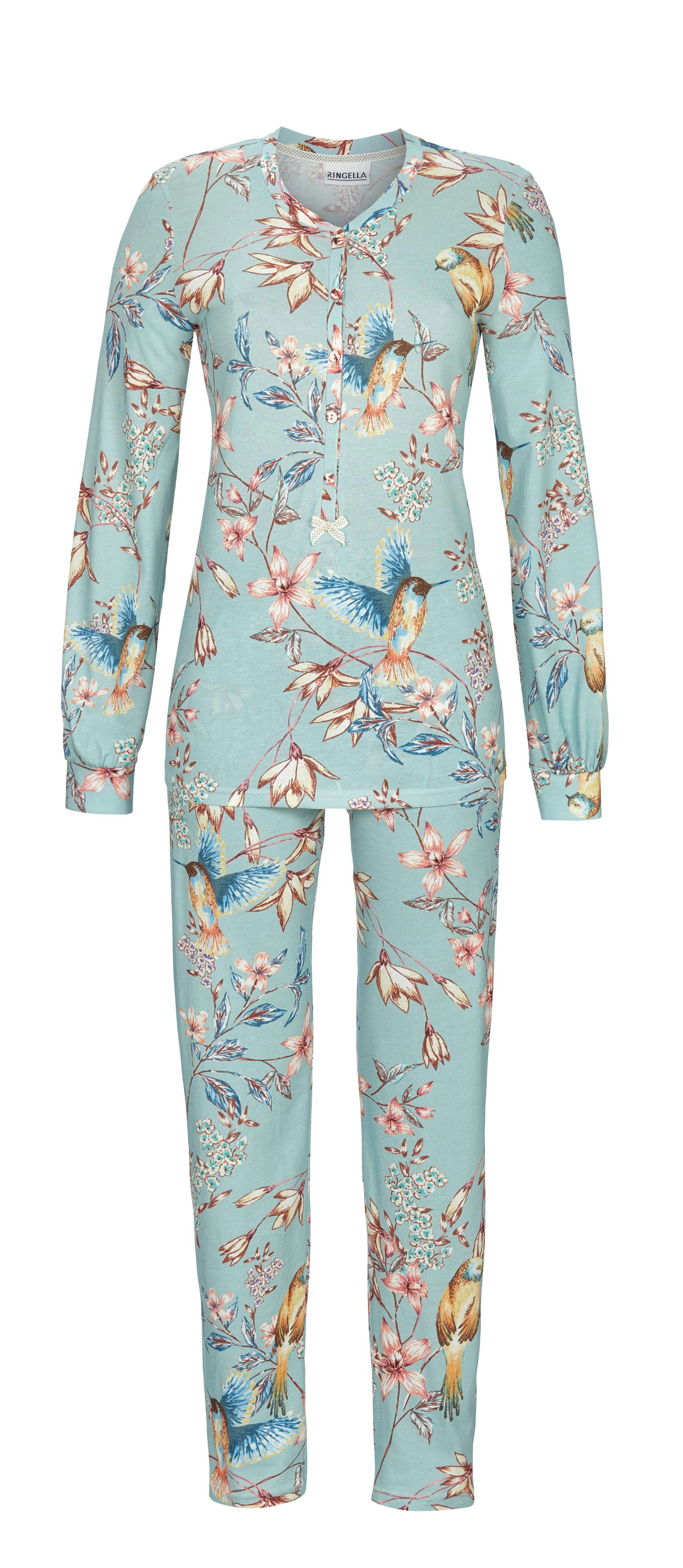 Ringella Pyjama - Schlafanzug mit Knopfleiste und Knopfmanschetten günstig online kaufen