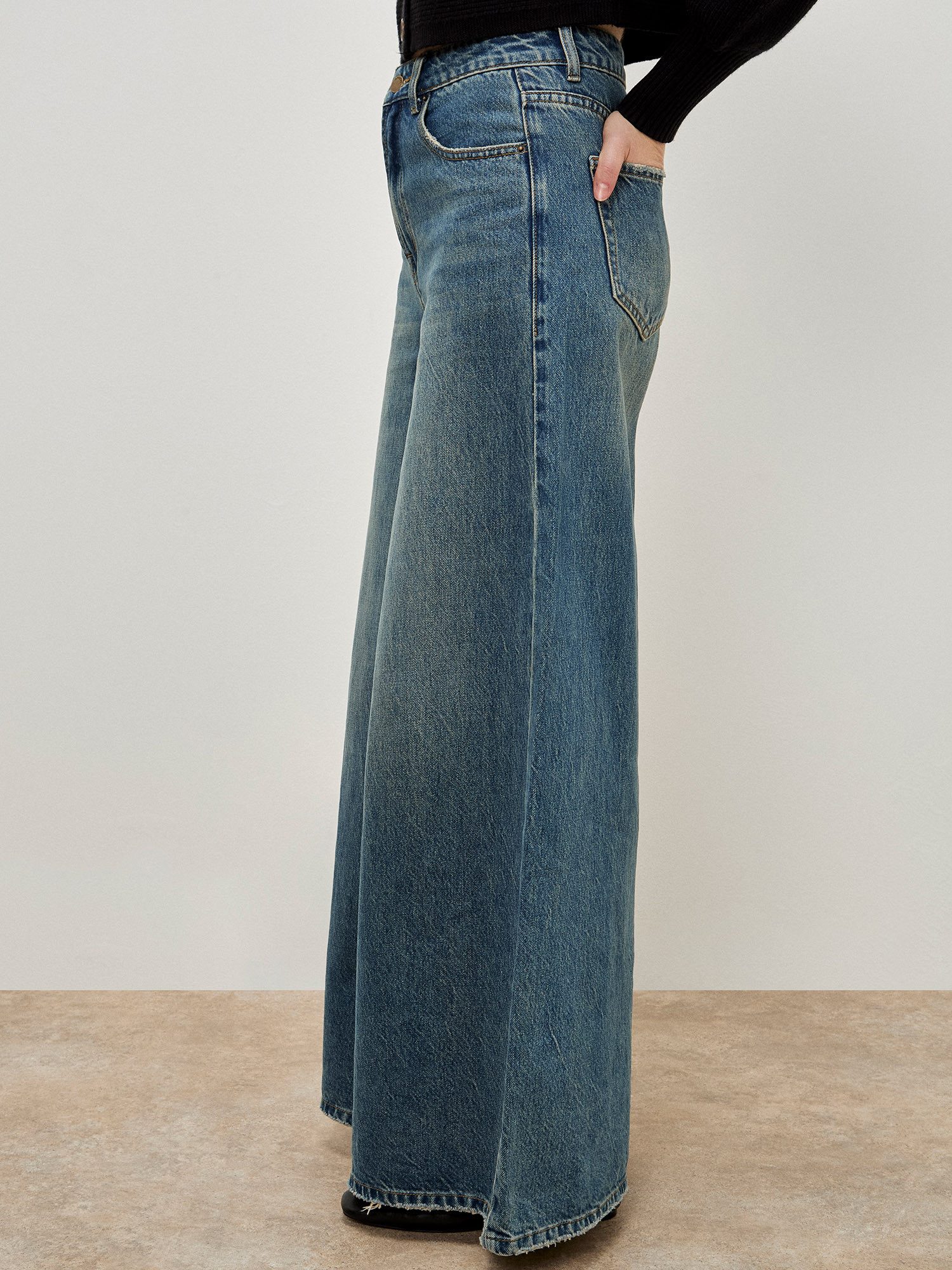Weite Jeans Palazzo Jeans