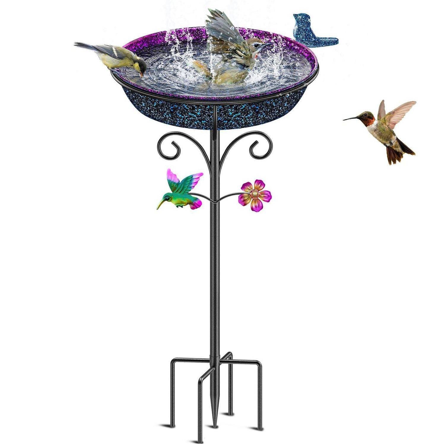 LuxusKollektion Vogeltränke Vogeltränke Stehend Violett Frostsicher