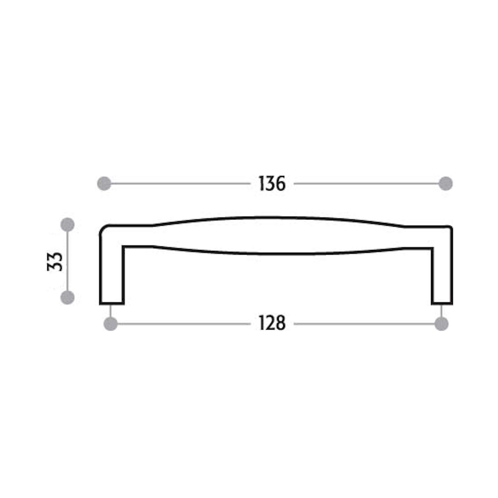 SO-TECH® Möbelgriff JONTE BA 128 mm Edelstahloptik poliert, Bügelgriff - inkl. Schrauben