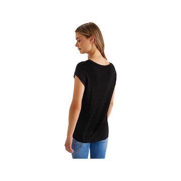 STREET ONE Rundhalsshirt schwarz (1-tlg)