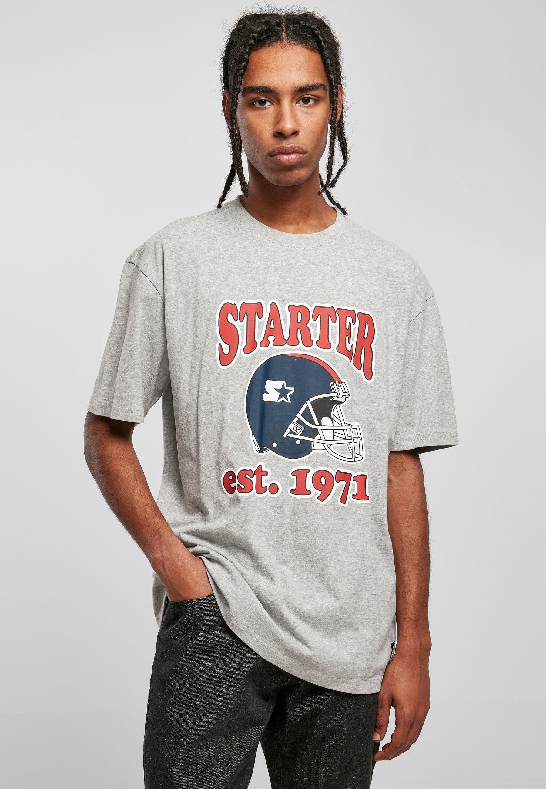 Black Label Starter T-Shirt Starter heathergrey Football Tee Herren (1-tlg)