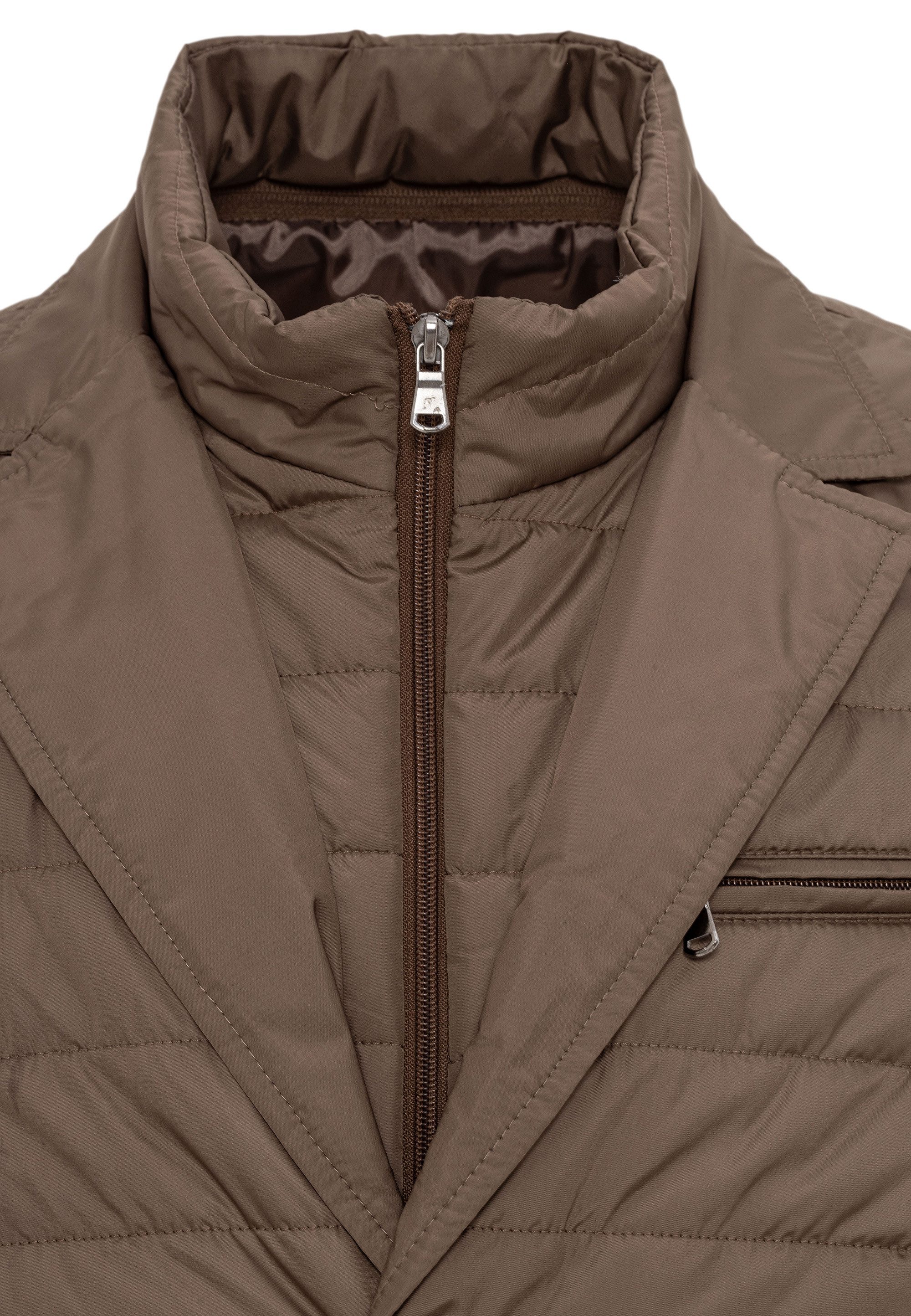 RedBridge Steppjacke im eleganten Blazer-Stil mit abnehmbarem Kragen Kombination aus Steppjacke und Blazer, abnehmbarer Kragen