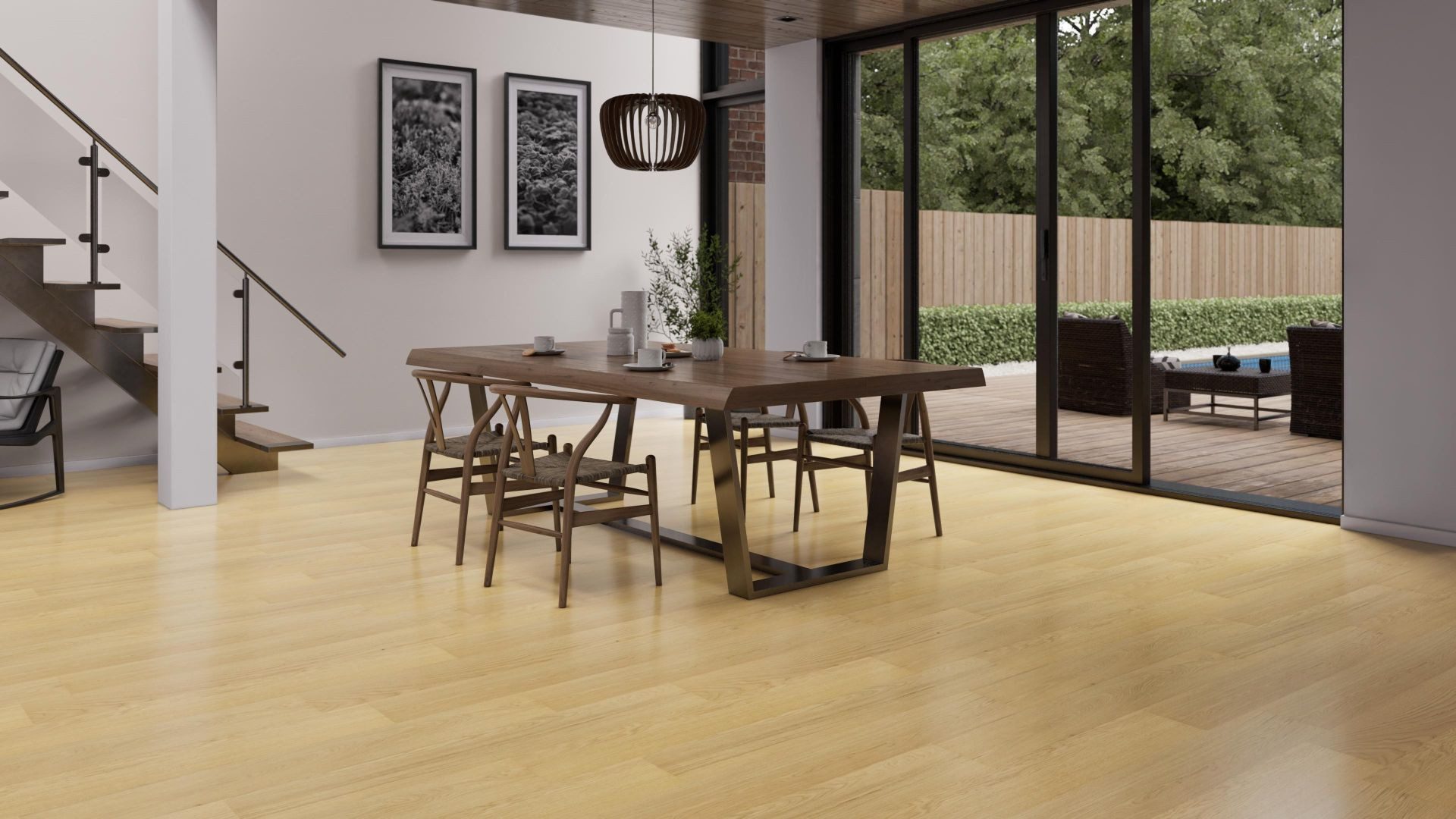 JANGAL Laminat Straw Floor Jangal Nature - 1200 x 190 x 11mm -, Packung, In 1 Packung: 6 Paneele - 1,368m², 1 Packung: 6 Paneele - 1,368 m²