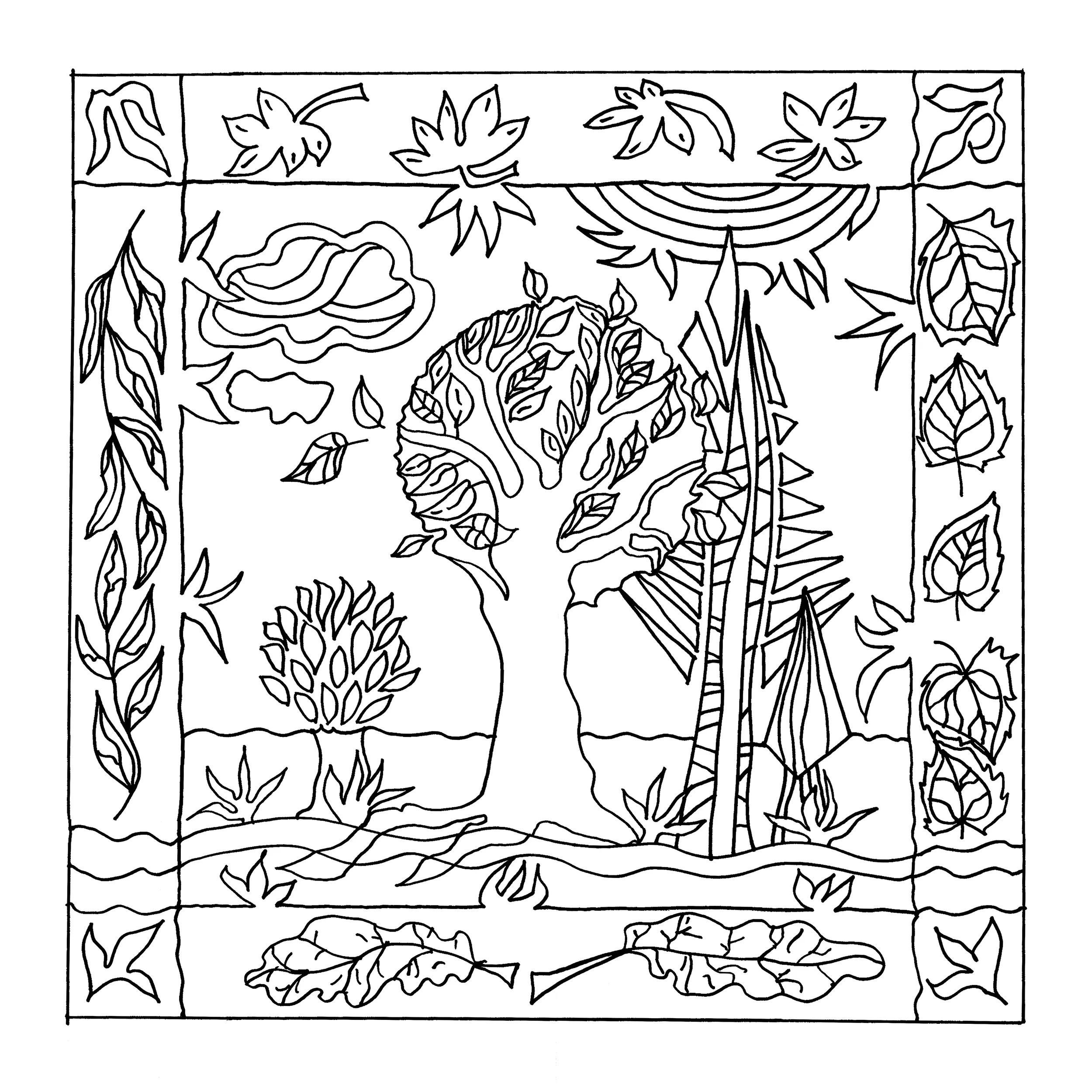 HDupont Seidenschal 3x Kissenbezug 100% Seide - 40x40cm Bäume - Weiß DUPCOUDF002C, H DUPONT