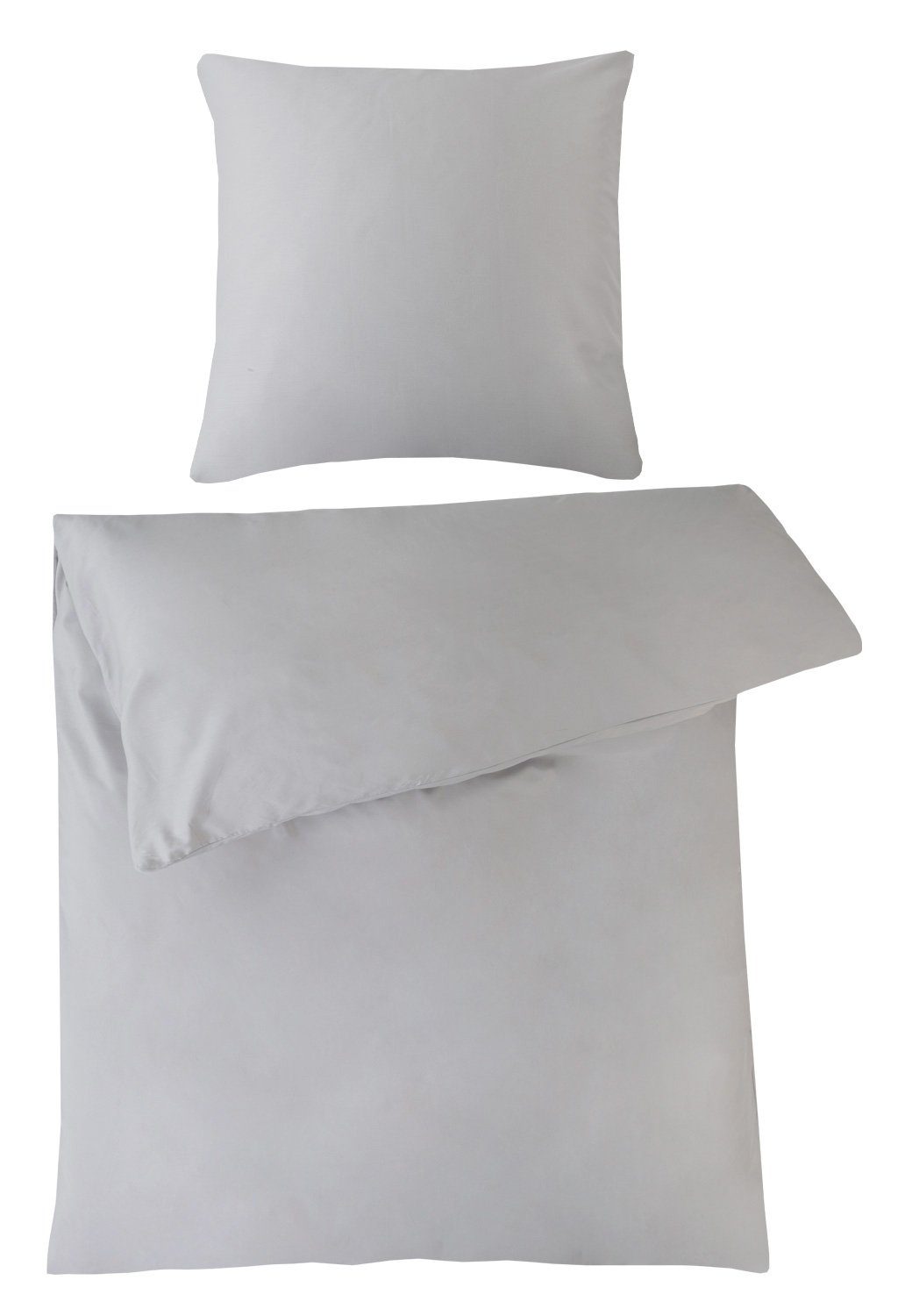 Kaeppel Bettwäsche JARI, Mako-Satin-Bettwäsche, Grau, 135 günstig online kaufen