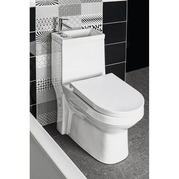 HAK Wand-WC-Befestigung »HYGIE Kombi -WC«, mit Waschbecken, Spülkasten und WC-Sitz