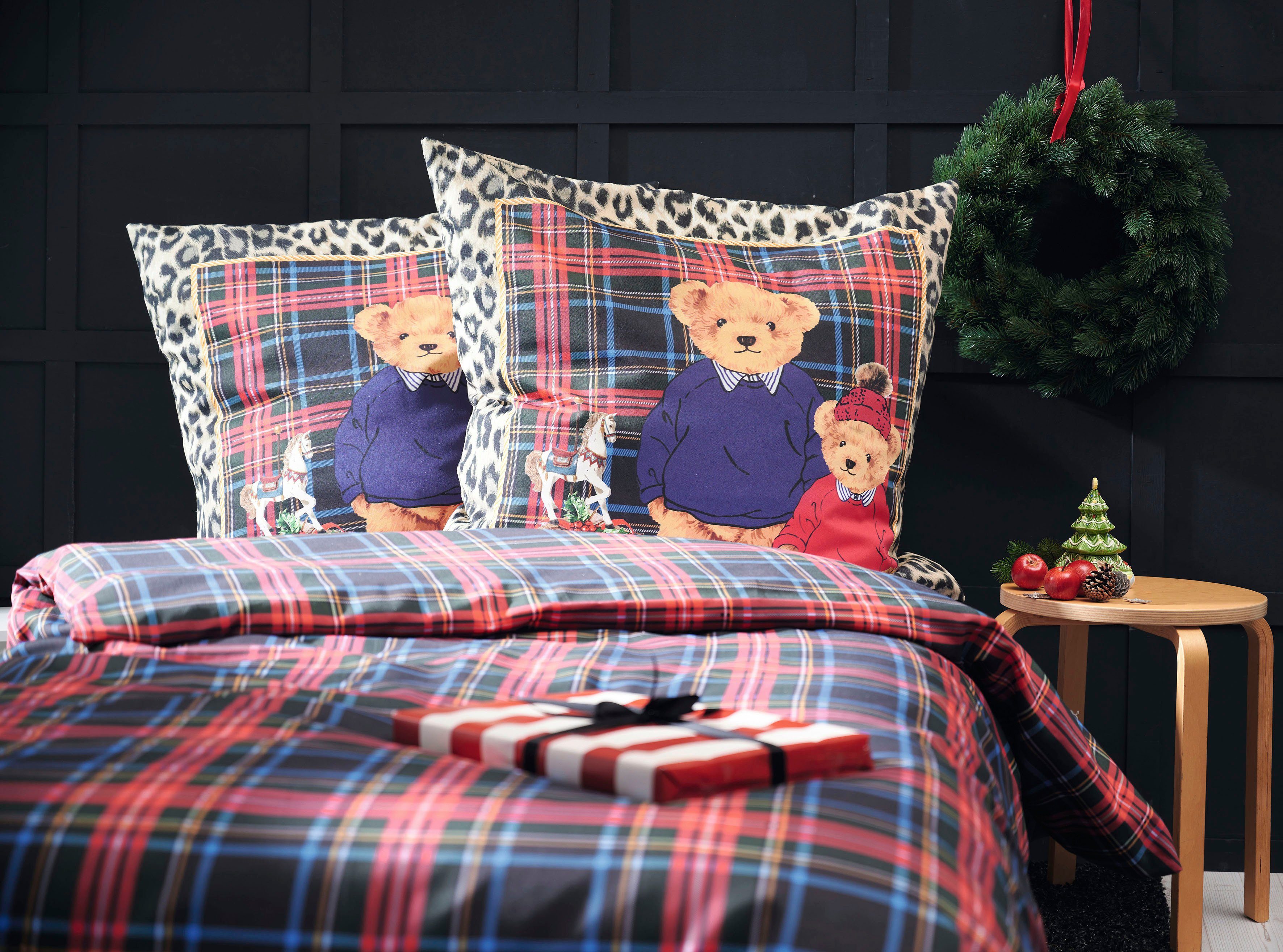 APELT Bettwäsche Tommy, Mako-Satin, 2 teilig, Zwei niedliche Bärenkinder mi günstig online kaufen