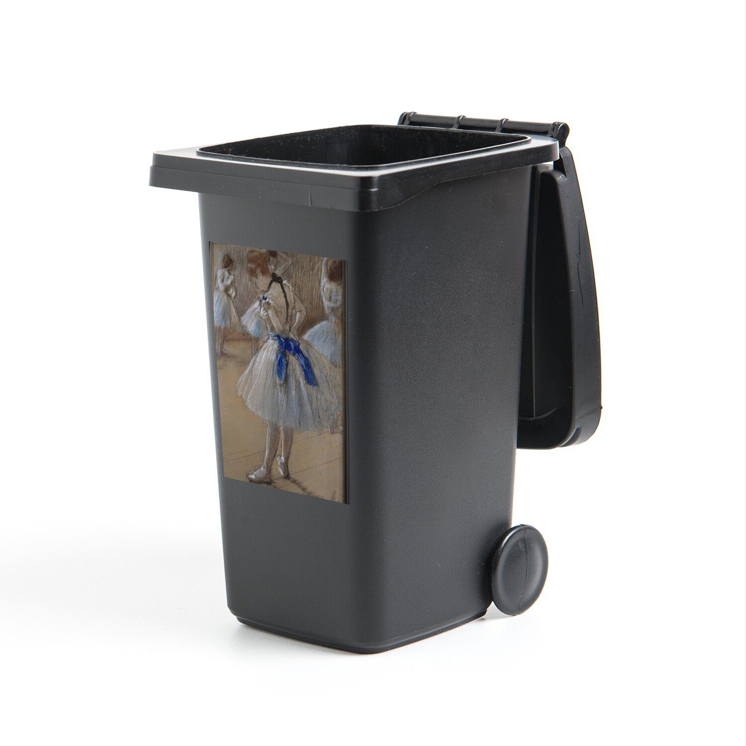 MuchoWow Wandsticker Tänzerin - Gemälde von Edgar Degas (1 St), Mülleimer-aufkleber, Mülltonne, Sticker, Container, Abfalbehälter