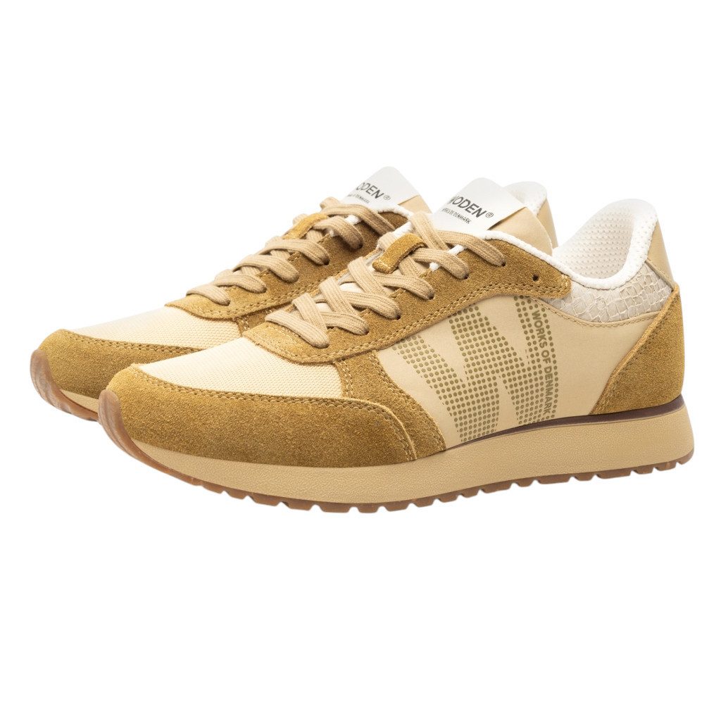 WODEN Ronja (Leder/Textil) beige/khaki Damen Sneaker