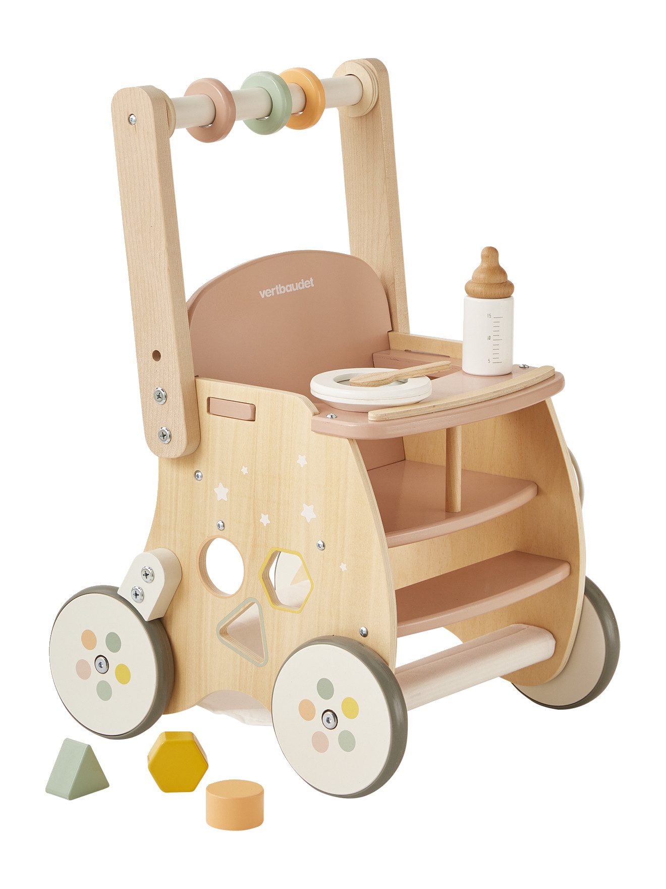 vertbaudet Ходунки Ходунки mit Puppensitz, Holz