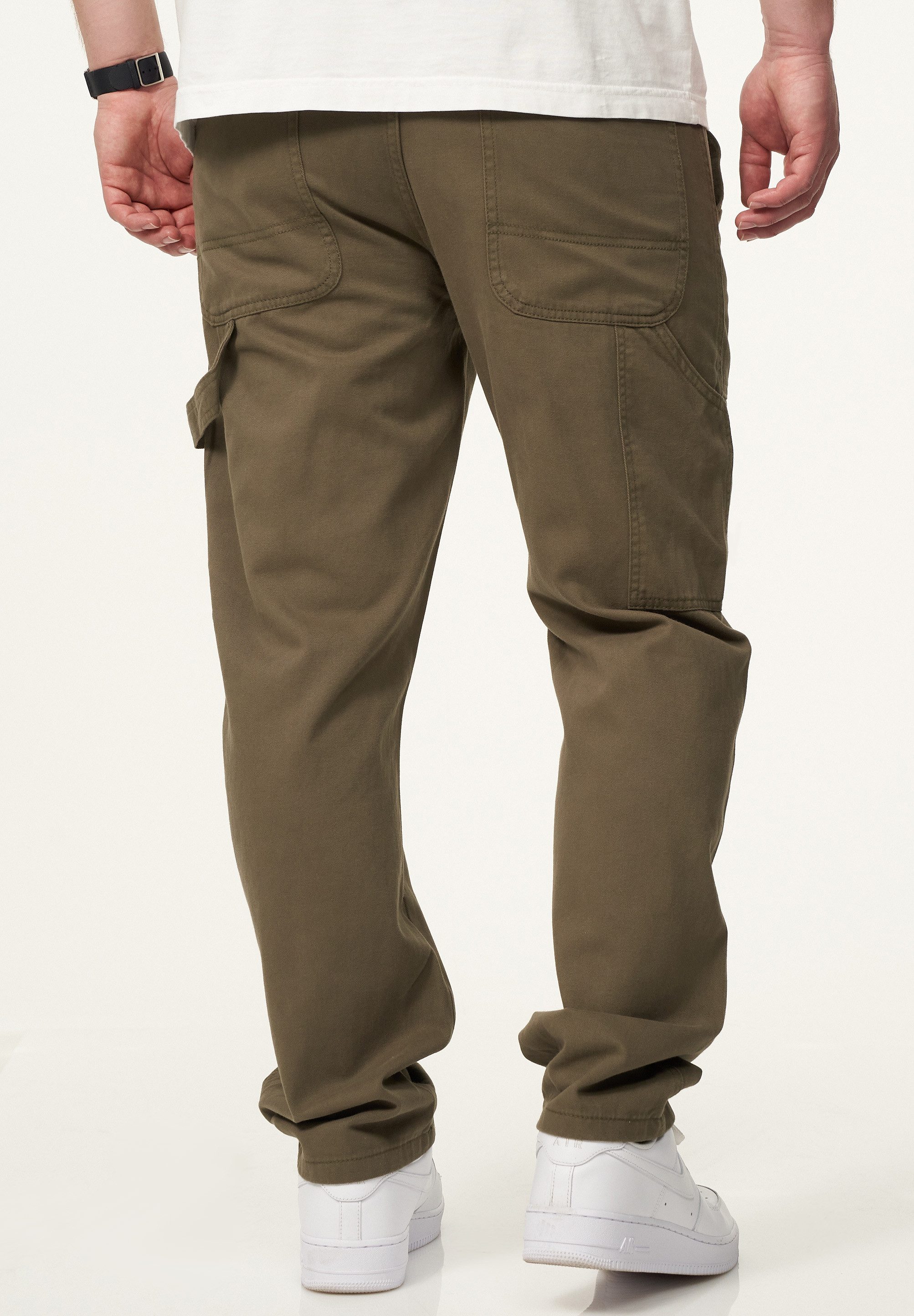 DAILY COTTON Straight-Jeans Hose im Carpenter-Stil - Regular-Fit Workwear Herren Freizeithose Denim Stoffhose - Pants