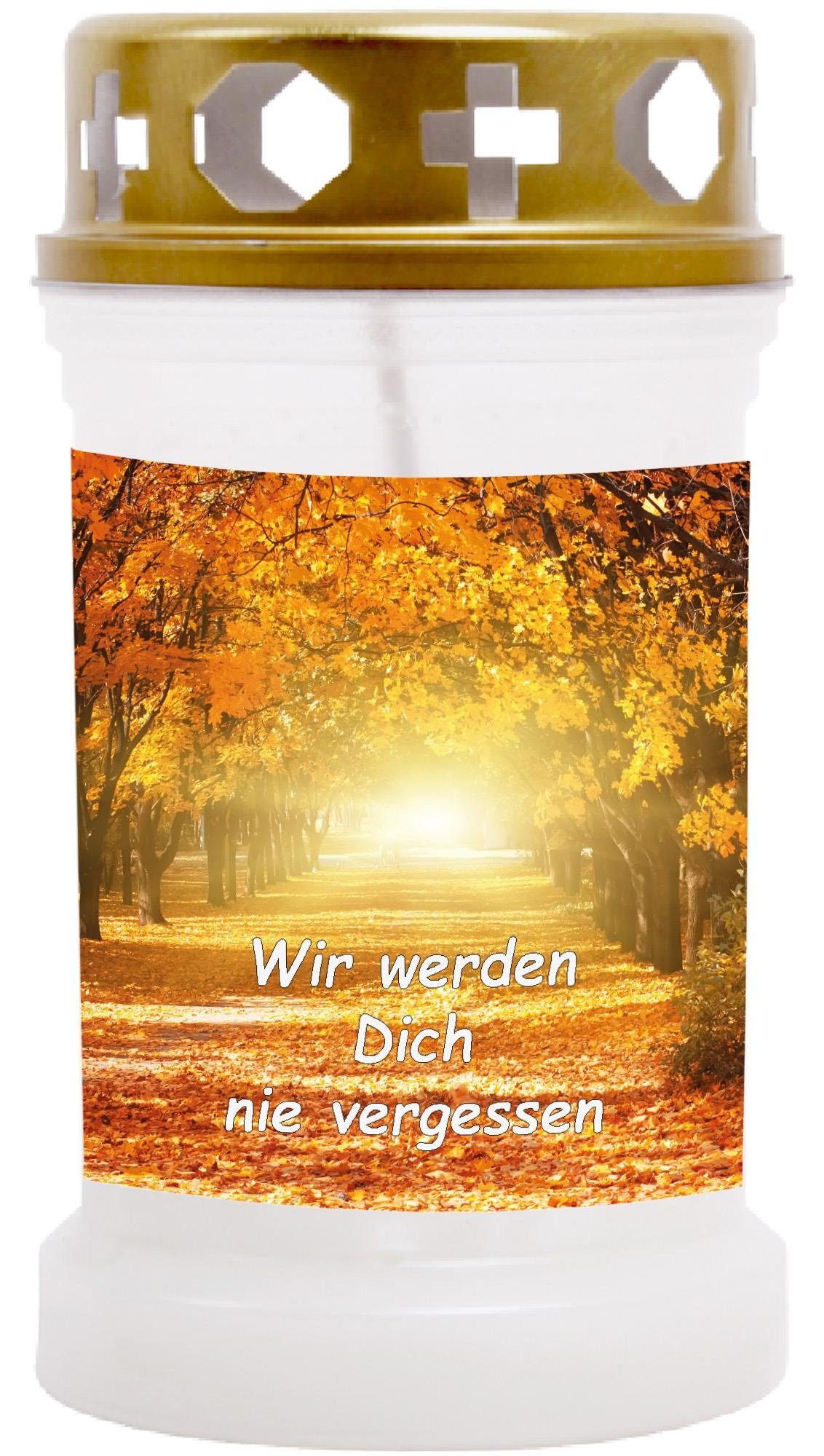 HS Candle Grabkerze (1-tlg), Grabkerze Brenndauer 40 Stunden viele vers. Variationen und Motive