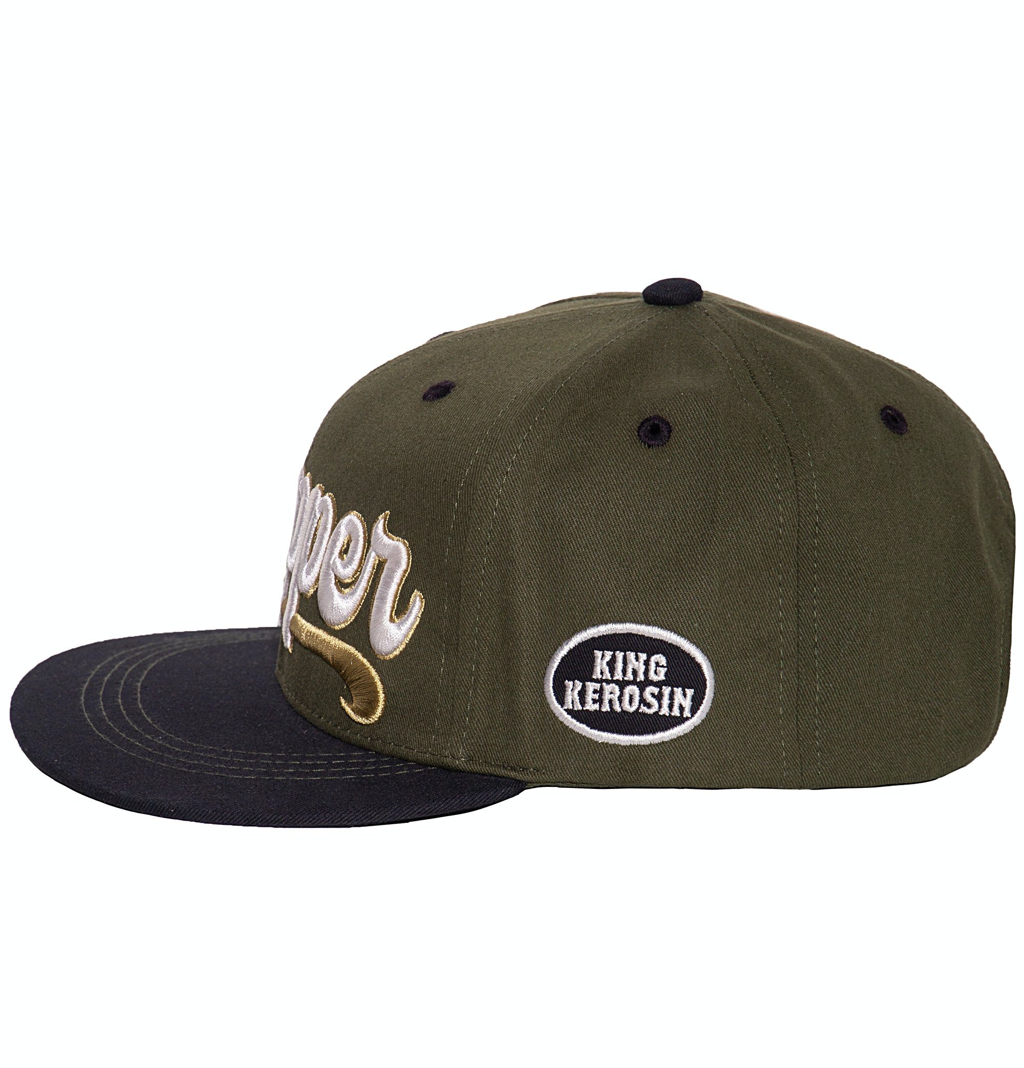 KingKerosin Snapback Cap Chopper 3D (1-St) mit cooler 3D-Stickerei