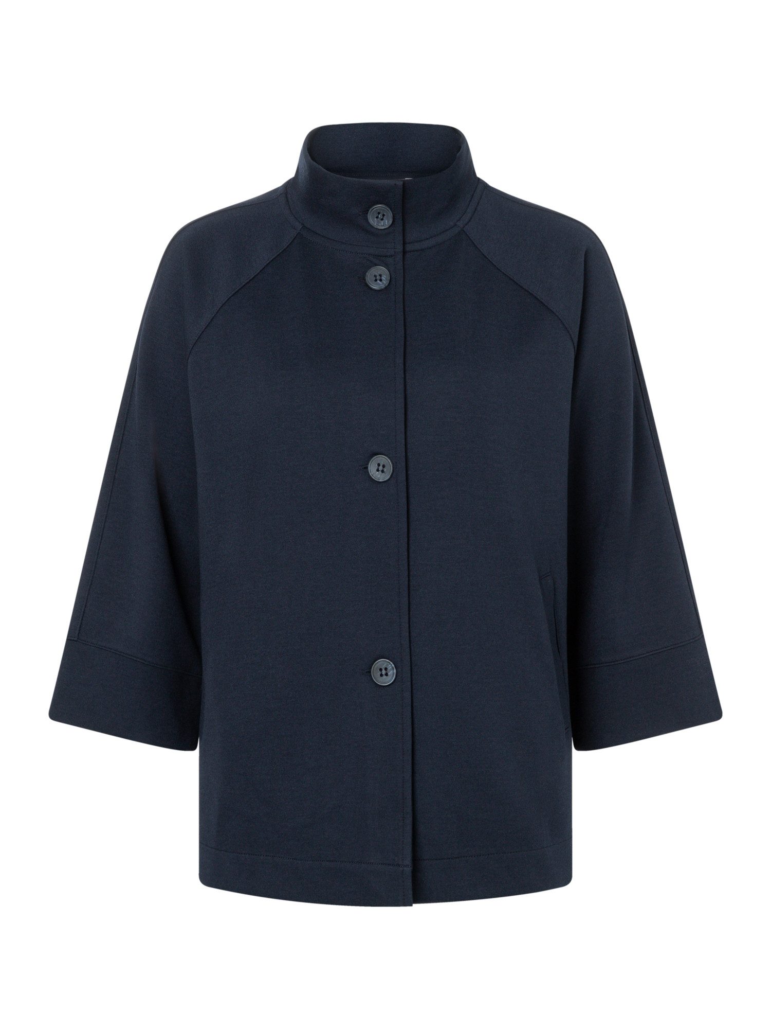 MORE&MORE Funktions-Kapuzensweatjacke lässige 3/4 Arm Sweatjacke