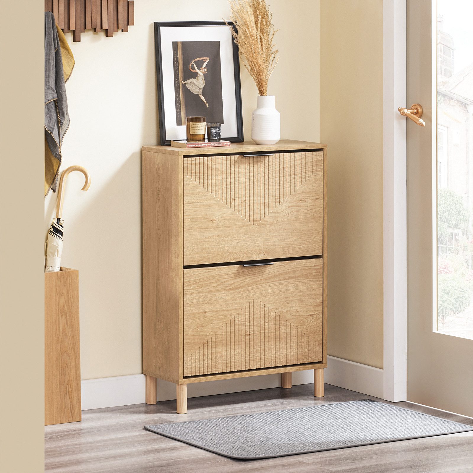 SoBuy Schuhschrank FSR200 mit 2 Klappen, günstig online kaufen