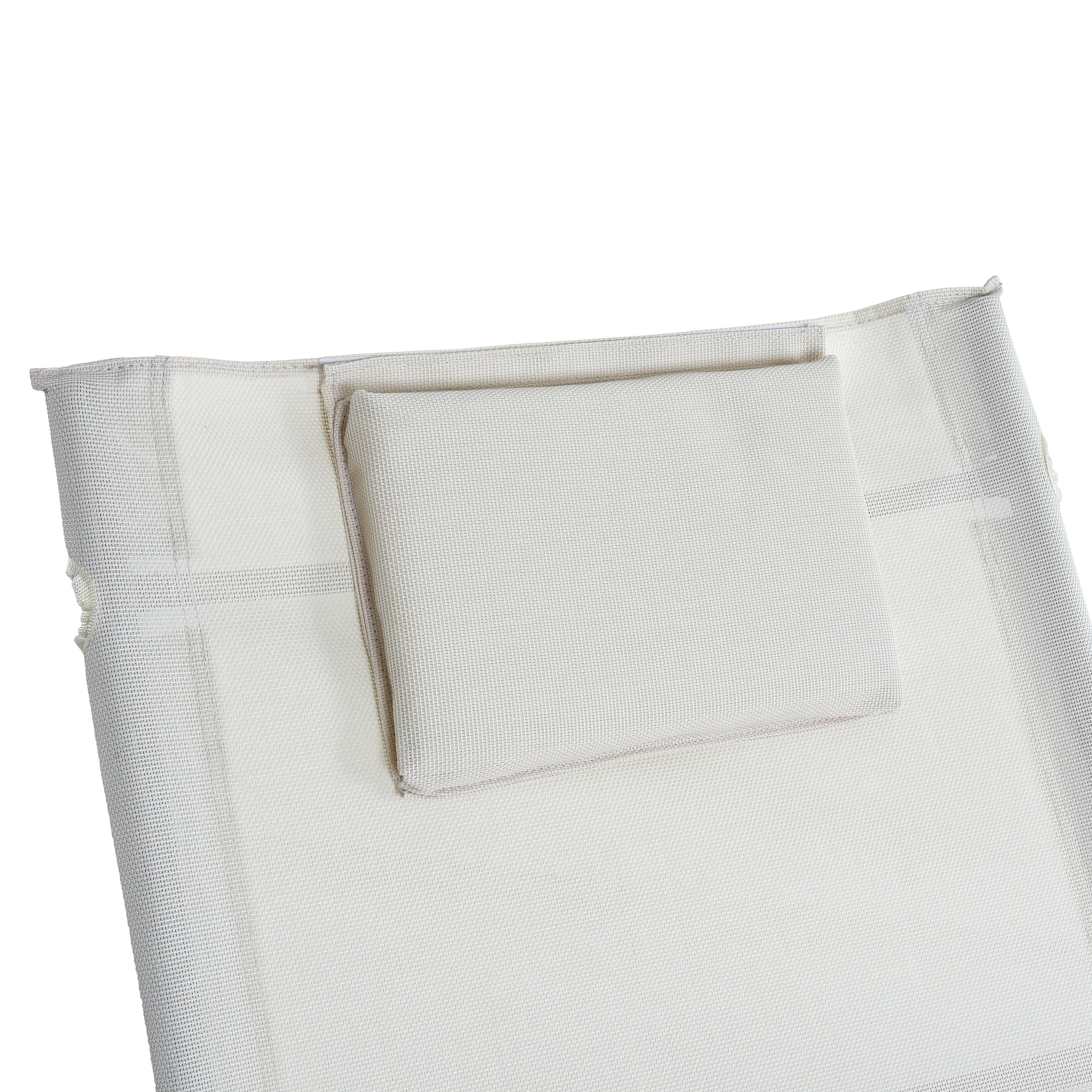 ESTEXO Gartenliege Schaukelliege Sonnenliege Liegestuhl Relaxliege Liege Swing Beige