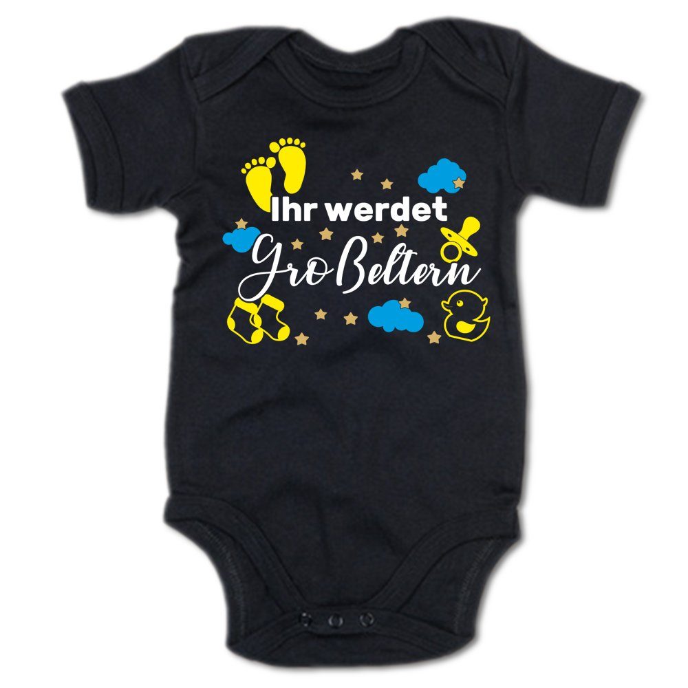 G-graphics Kurzarmbody Ihr werdet Großeltern Baby Body mit Spruch / Motiv / Aufdruck • für „Oma & Opa to be“