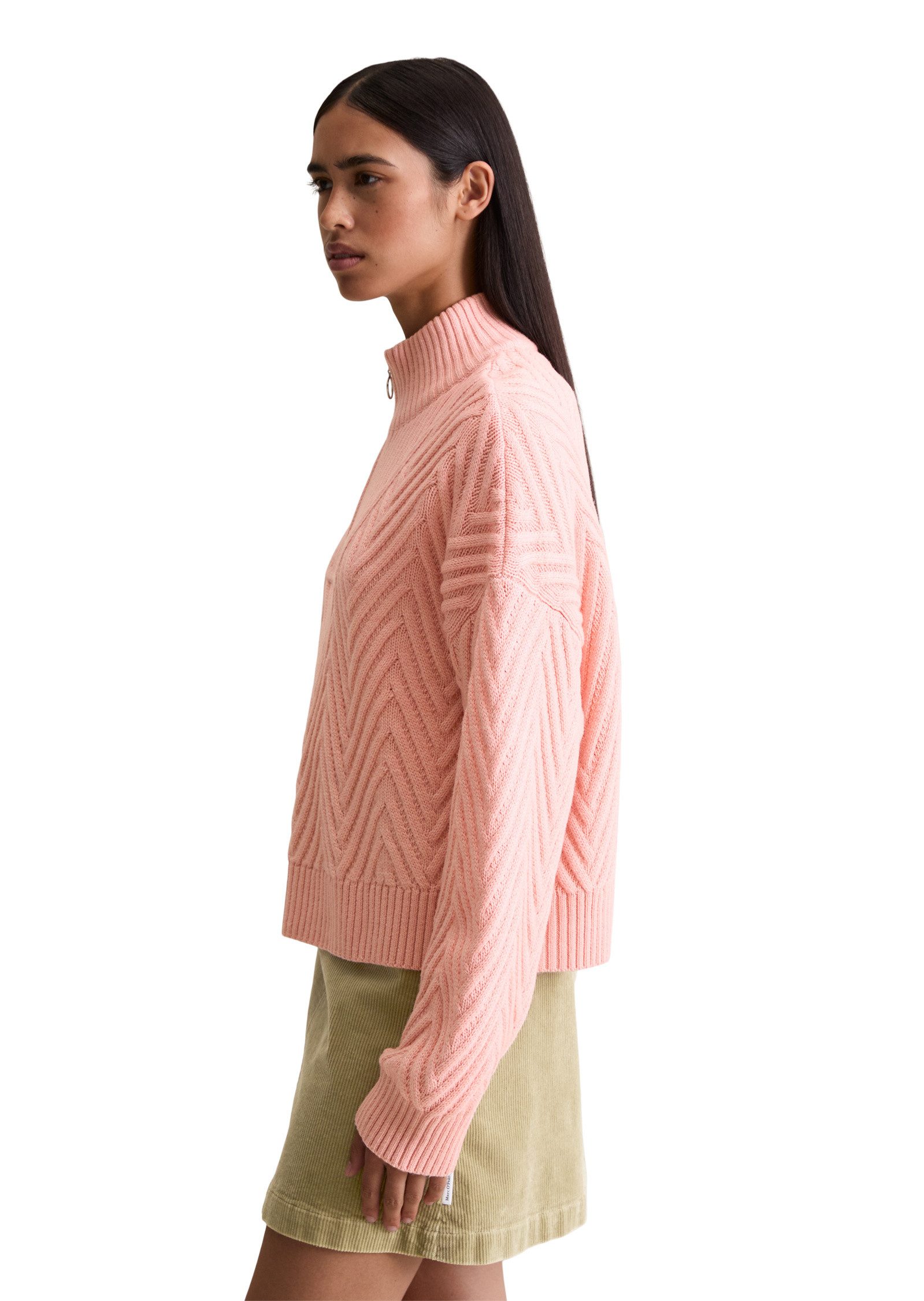 Marc O'Polo DENIM Strickpullover aus weichem Schurwolle-Mix
