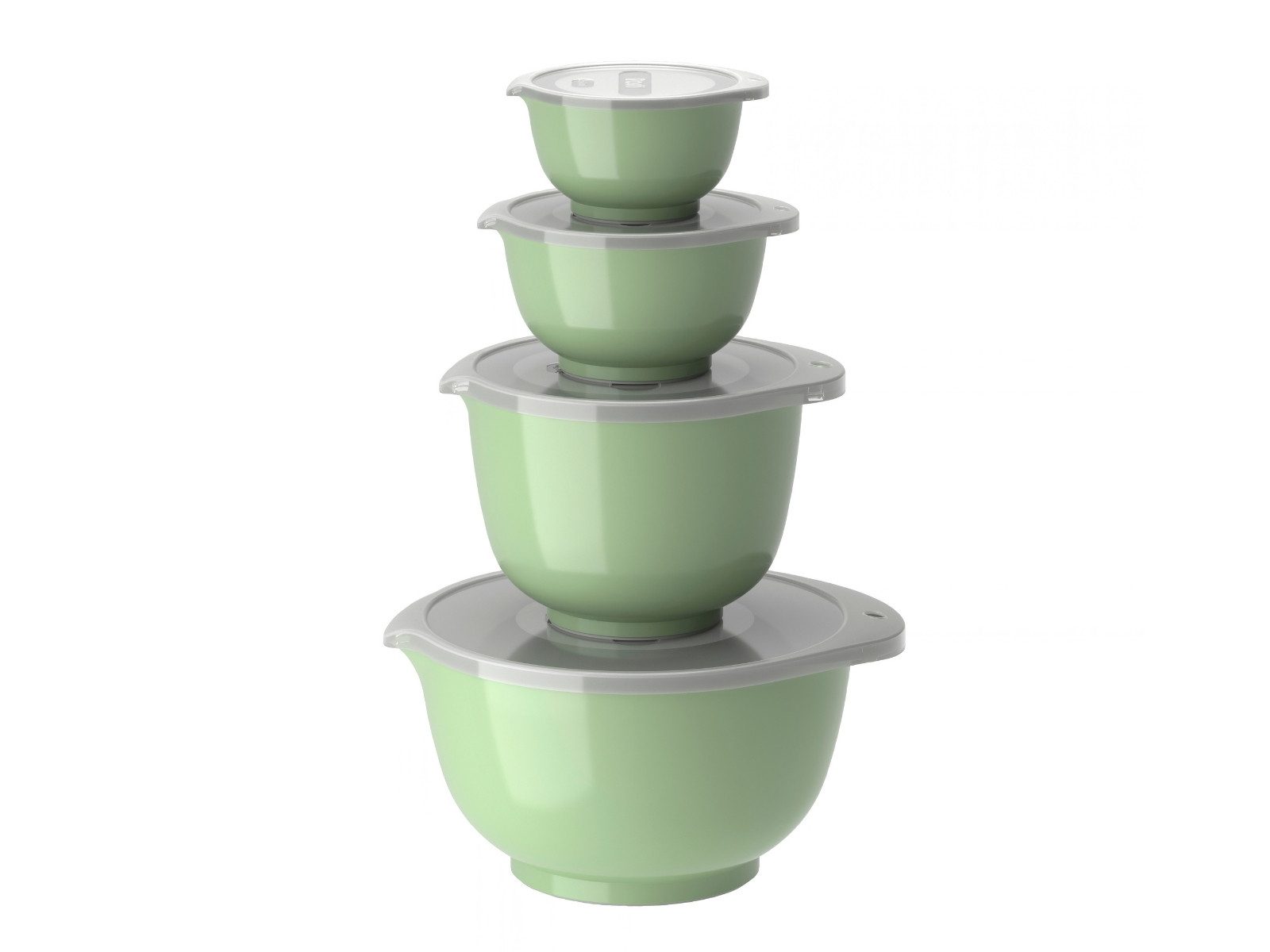 ROSTI Schüssel Margrethe Schüssel Set misty green 8tlg, Kunststoff, (Schüsseln & Schalen)