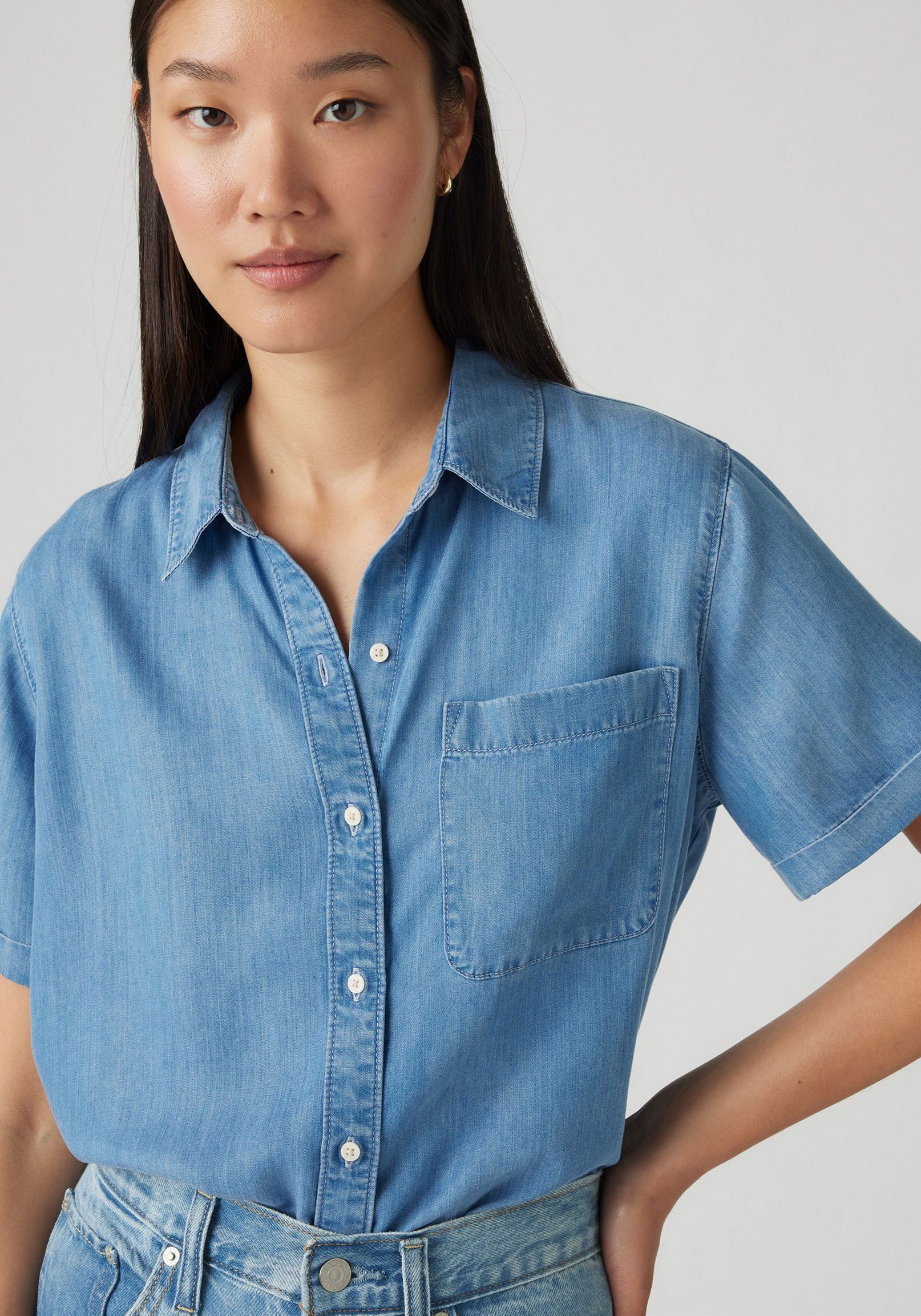 Levi's® Hemdbluse DARLENE SS SHIRT im Jeans-Style – Bild 4 von 5