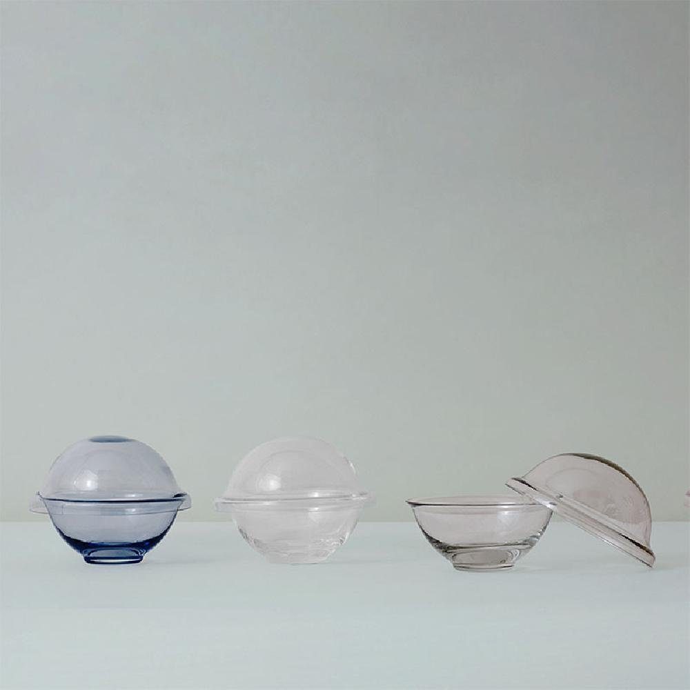 (16cm) Porcelain Chapeau Schmuckkassette Porcelæn Lyngby Transparent Glas Bonbonniere