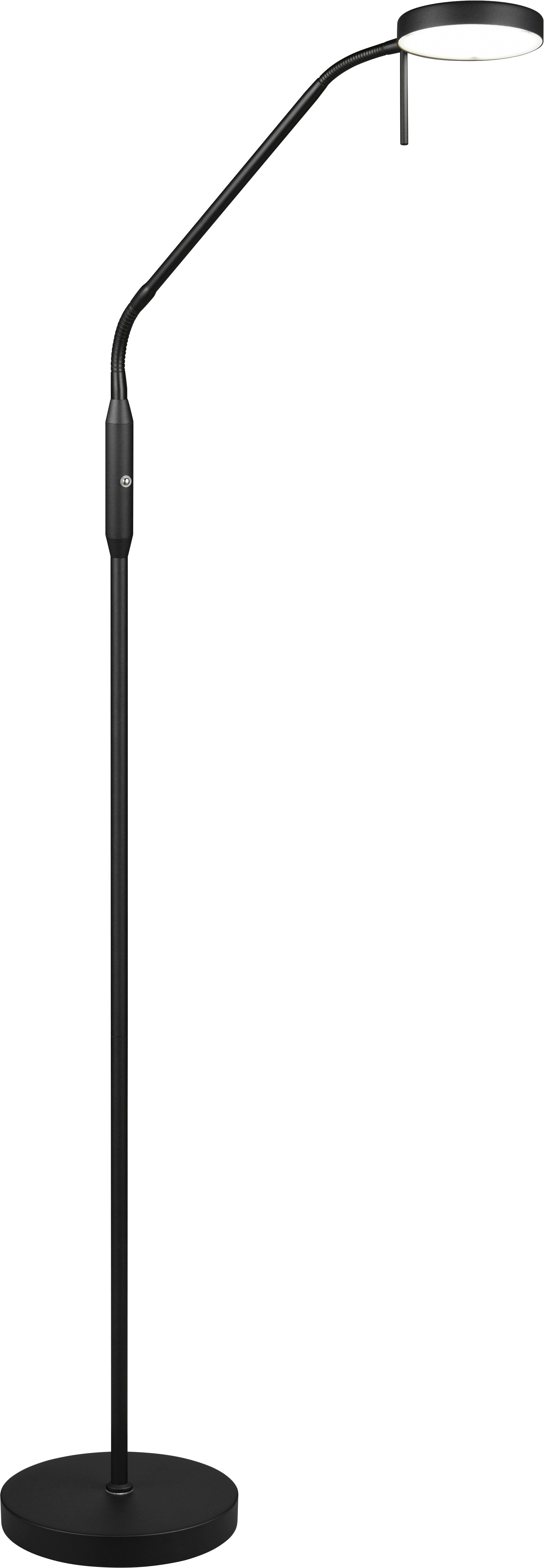 Reality Leuchten LED Stehlampe MORENO, Akku LED Stehleuchte warmweiß bis kaltweiß 2700-4000-6000K, Dimmfunktion, Ein-/Ausschalter, Lesearm, Memoryfunktion, USB-Ladefunktion, LED fest integriert, Farbwechsler, warmweiß - kaltweiß, dimmbar, Lesearm schwenkbar, induktive Ladestation per USB-C aufladbar
