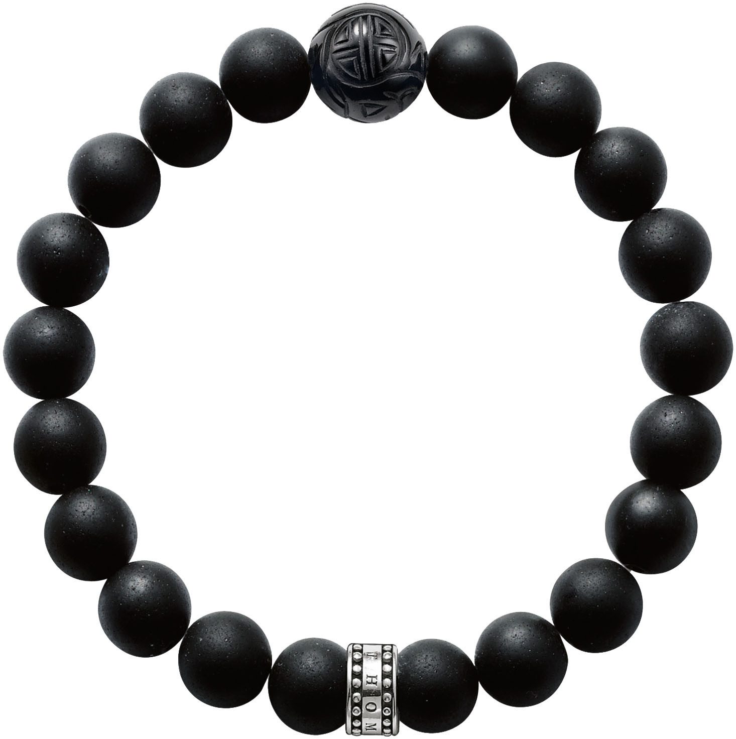 THOMAS SABO Armband Armband Obsidian, mit Obsidian
