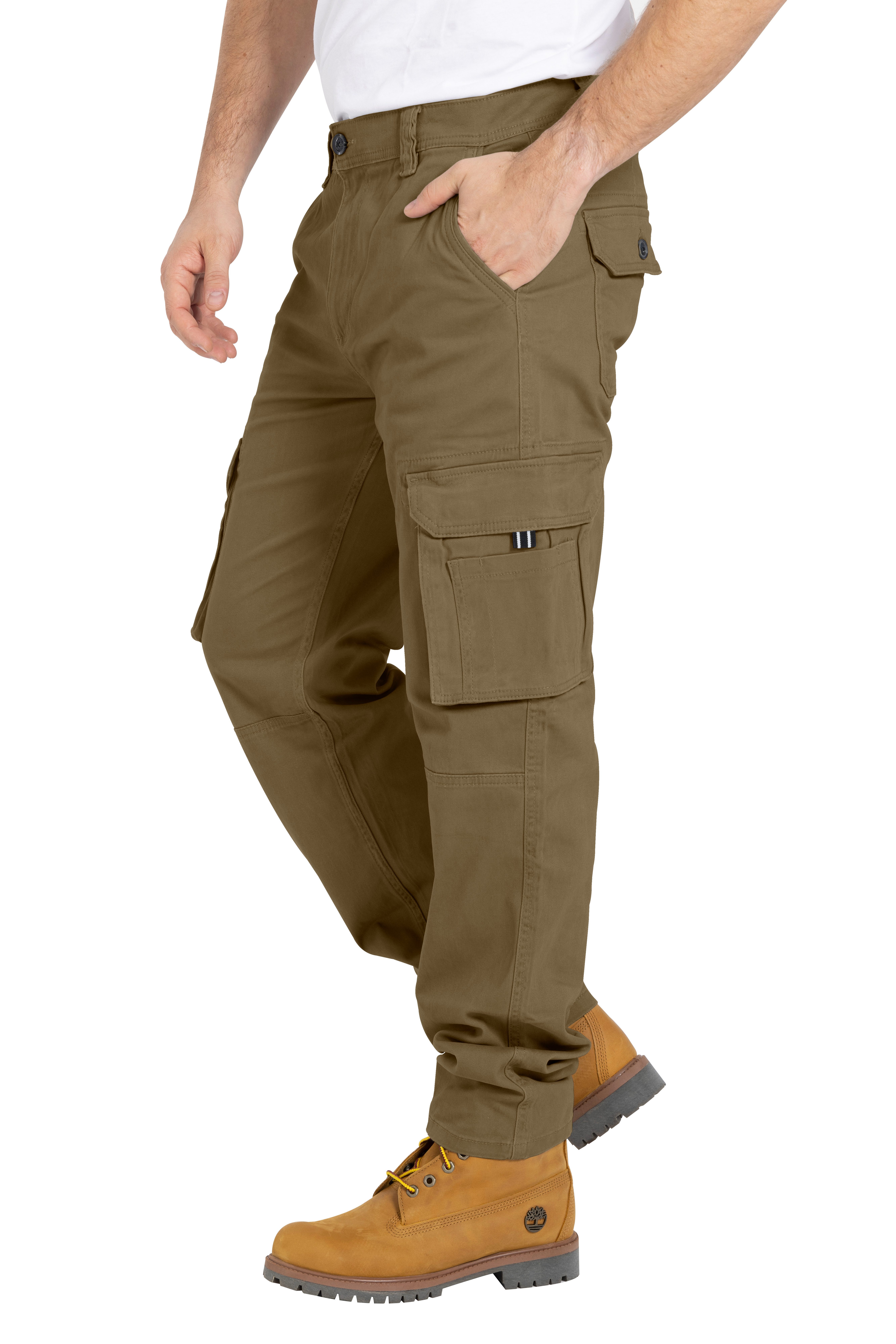 BlauerHafen Cargohose Herren Cargo Hose Arbeitshose Schwerlast Tactical mit 12 Taschen Chino