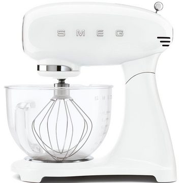 Smeg Küchenmaschine SMF13WHEU Weiß, 800 W, 4,8 l Schüssel, Glasrührschüssel mit ergonomischem Griff