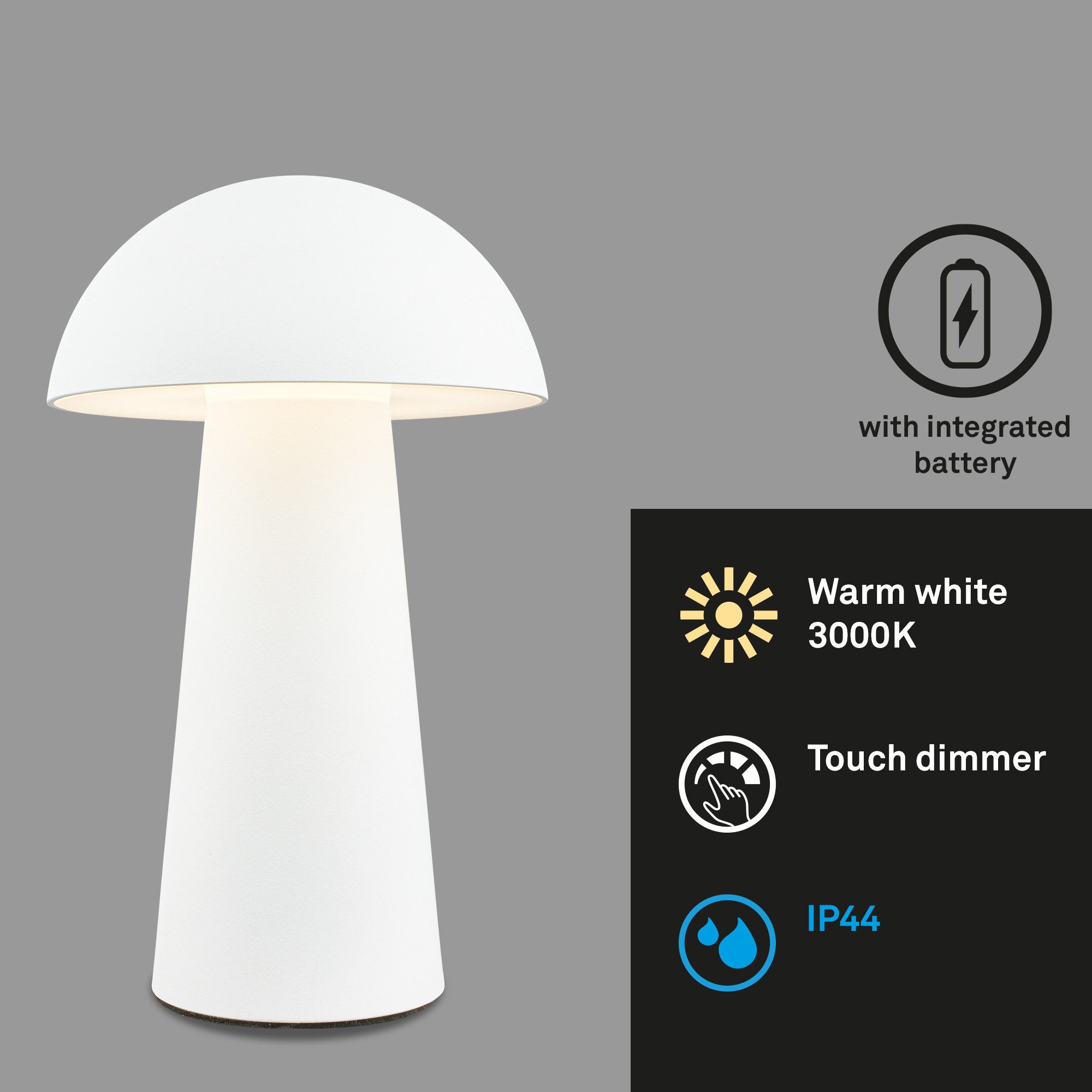 Briloner Leuchten Tischleuchte Pilzleuchte, LED Tischlampe günstig online kaufen