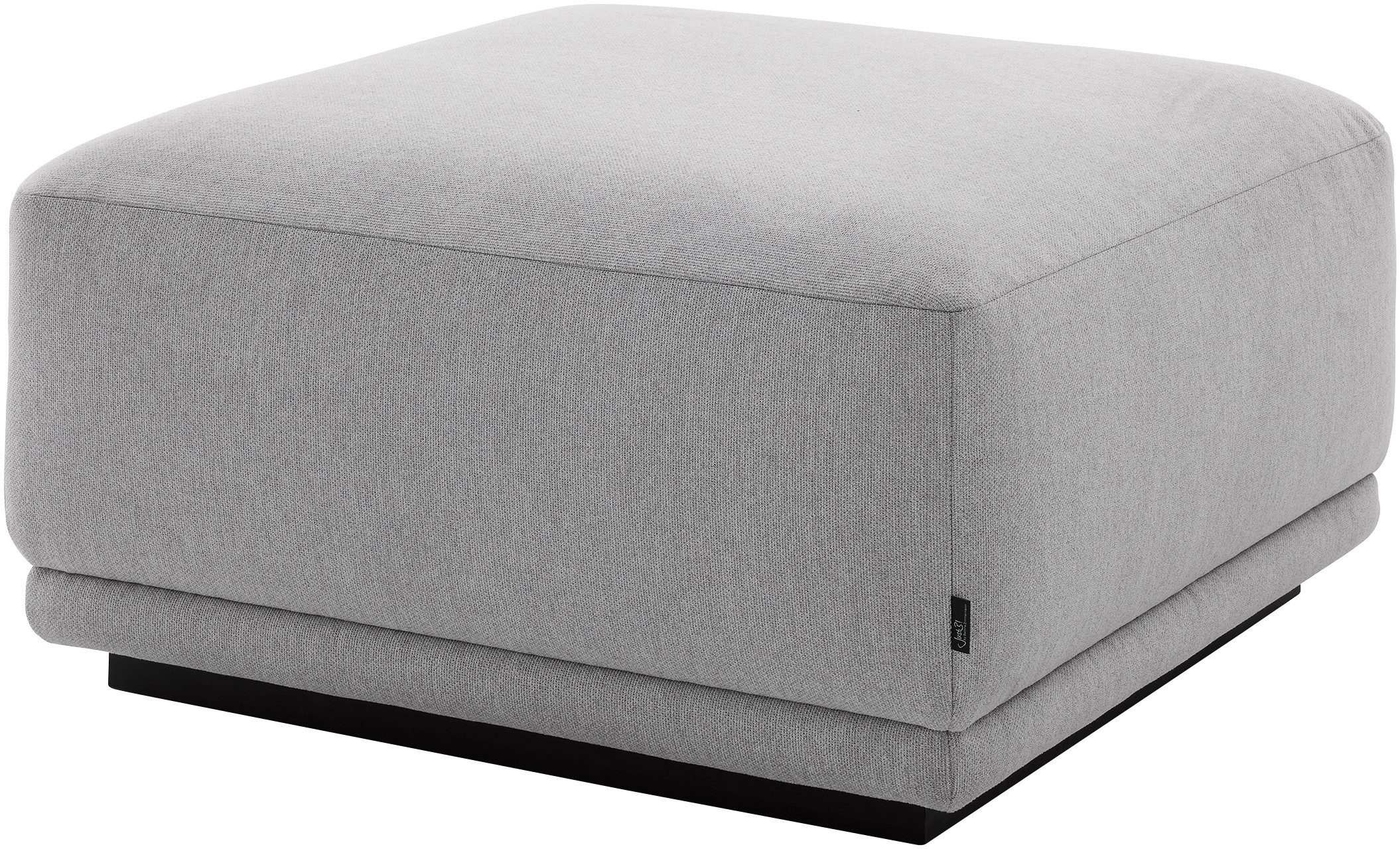 Musterring Hocker (1 St), mit Wellenunterfederung & HR-Kaltschaum, Holzrahmen in Schwarz