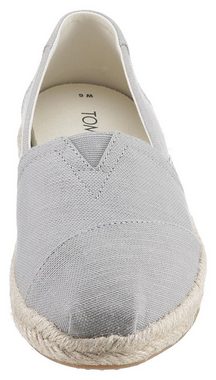 TOMS ALPARGATA ROPE Espadrille mit kleinem Stretcheinsatz, schmale Form