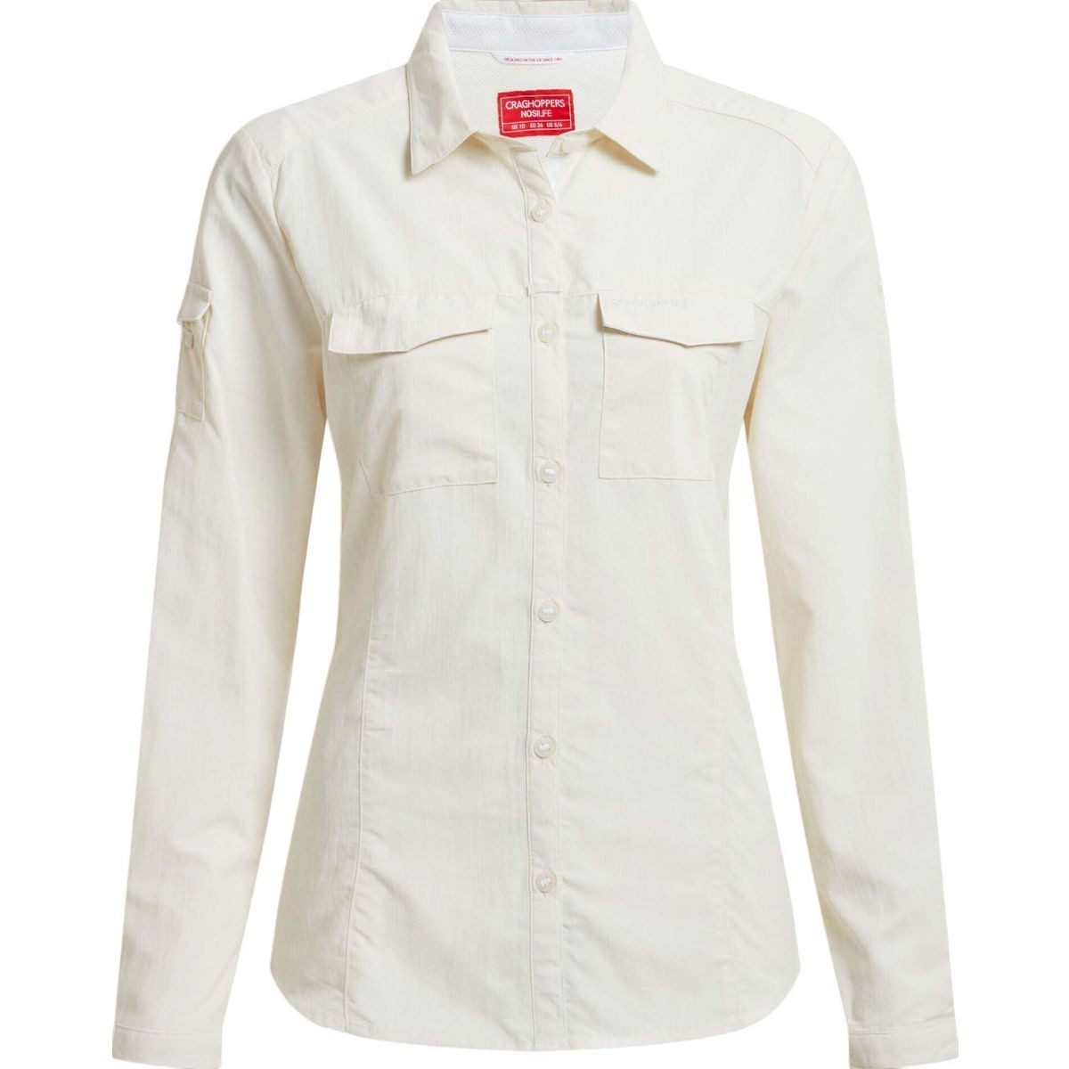 Craghoppers Outdoorbluse Nosilife Adventure Long Sleeved Shirt III Stilvolle Damenbluse mit UV- und Insektenschutz, ideal für Reisen in