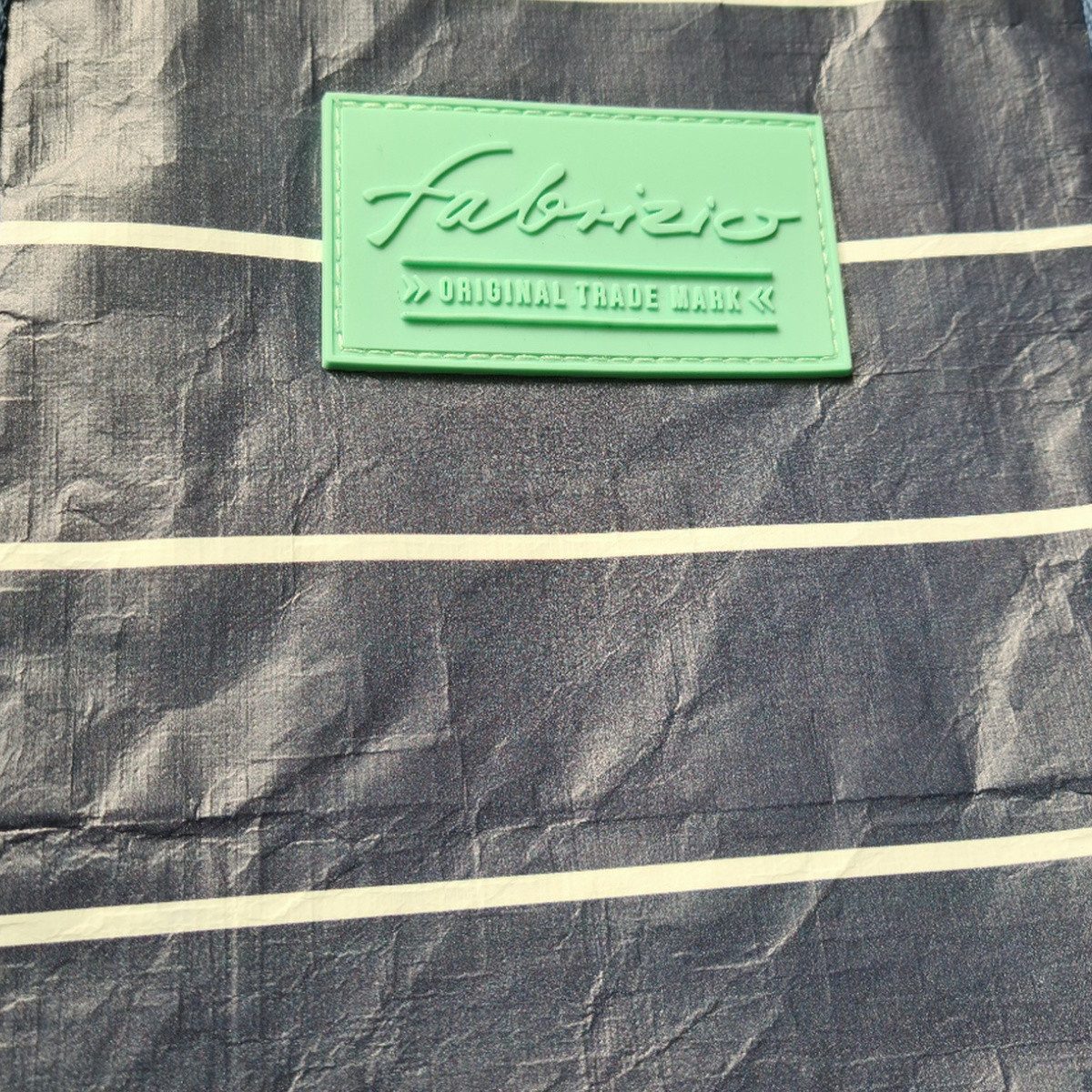 fabrizio® Tragetasche Mini Bag, Kulturbeutel gestreift, Blau